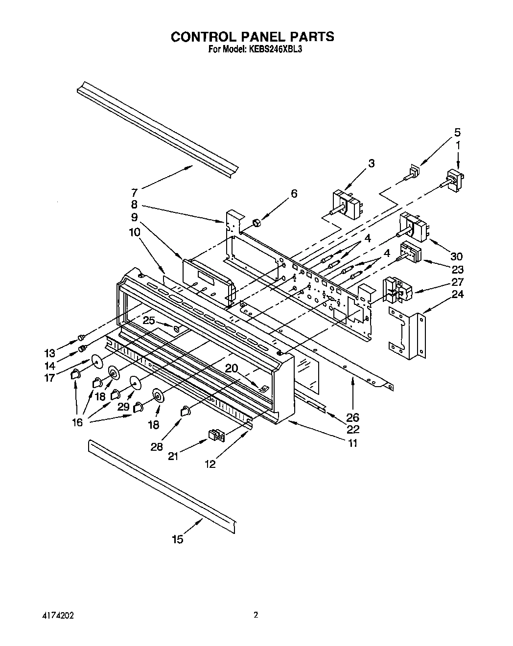 02 - CONTROL PANEL, LIT/OPTIONAL