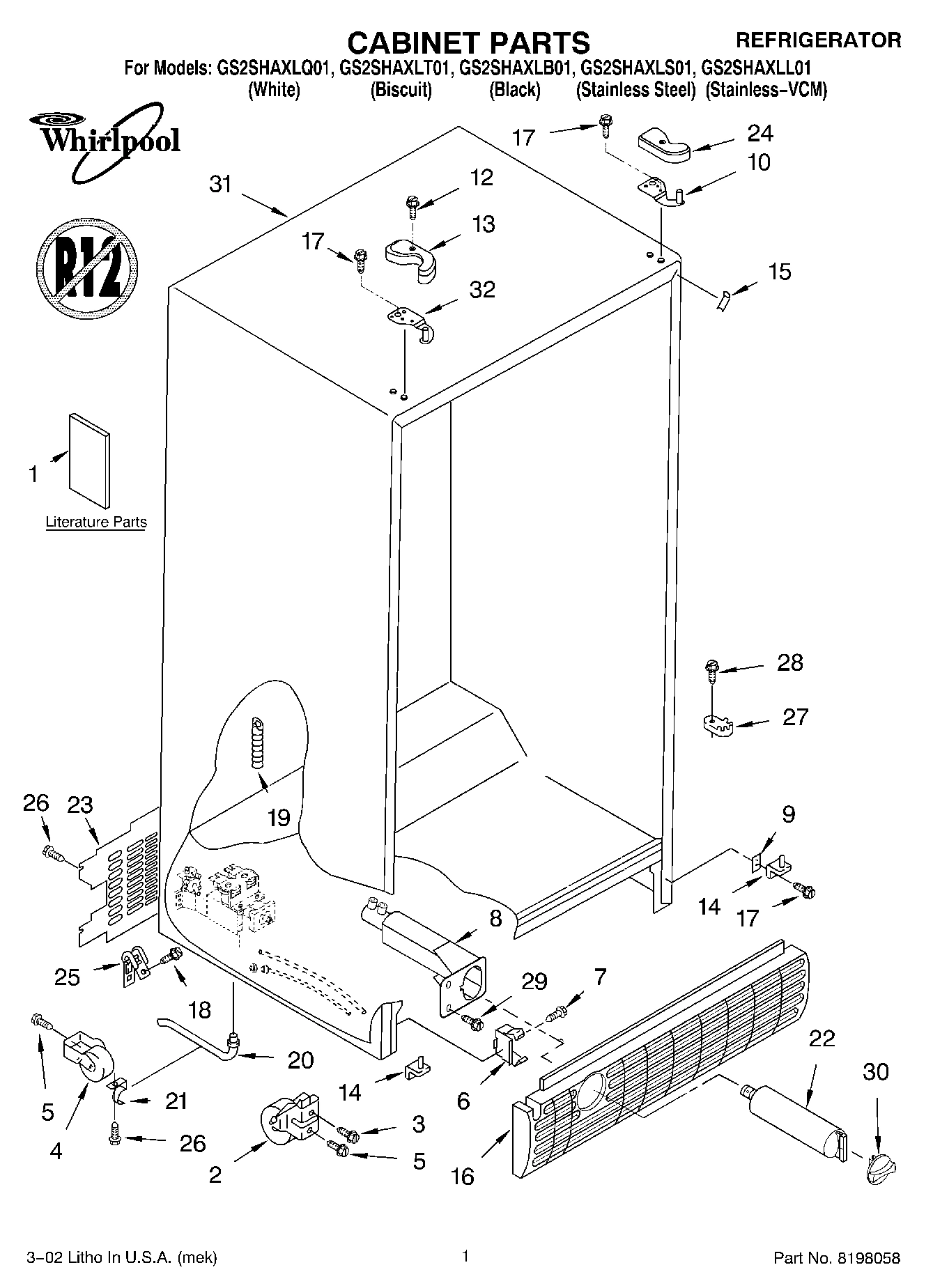 01 - CABINET, LITERATURE