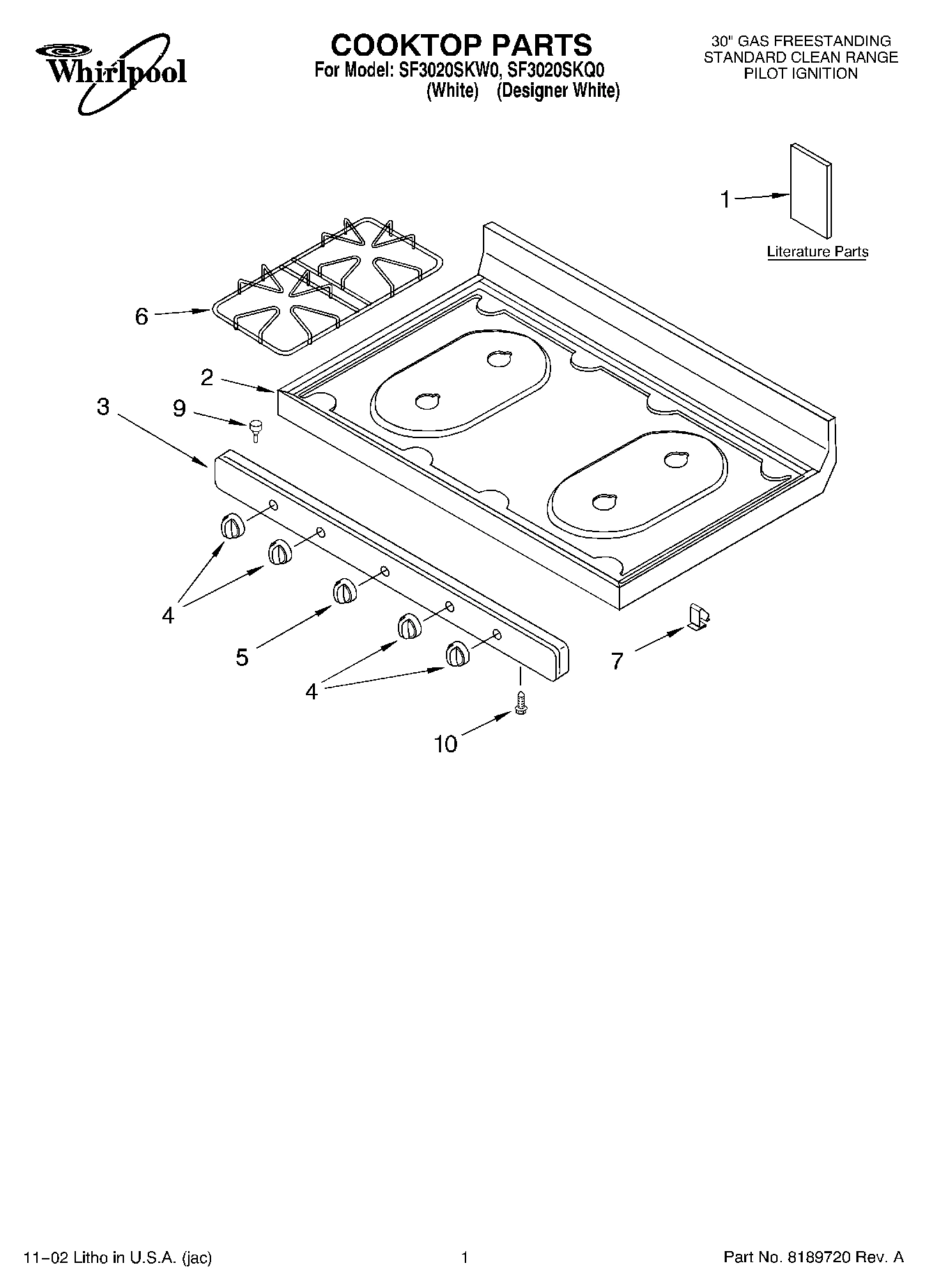 01 - COOKTOP, LITERATURE