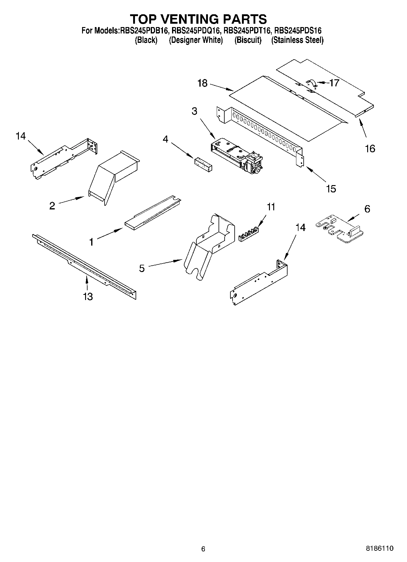 05 - TOP VENTING PARTS, OPTIONAL PARTS