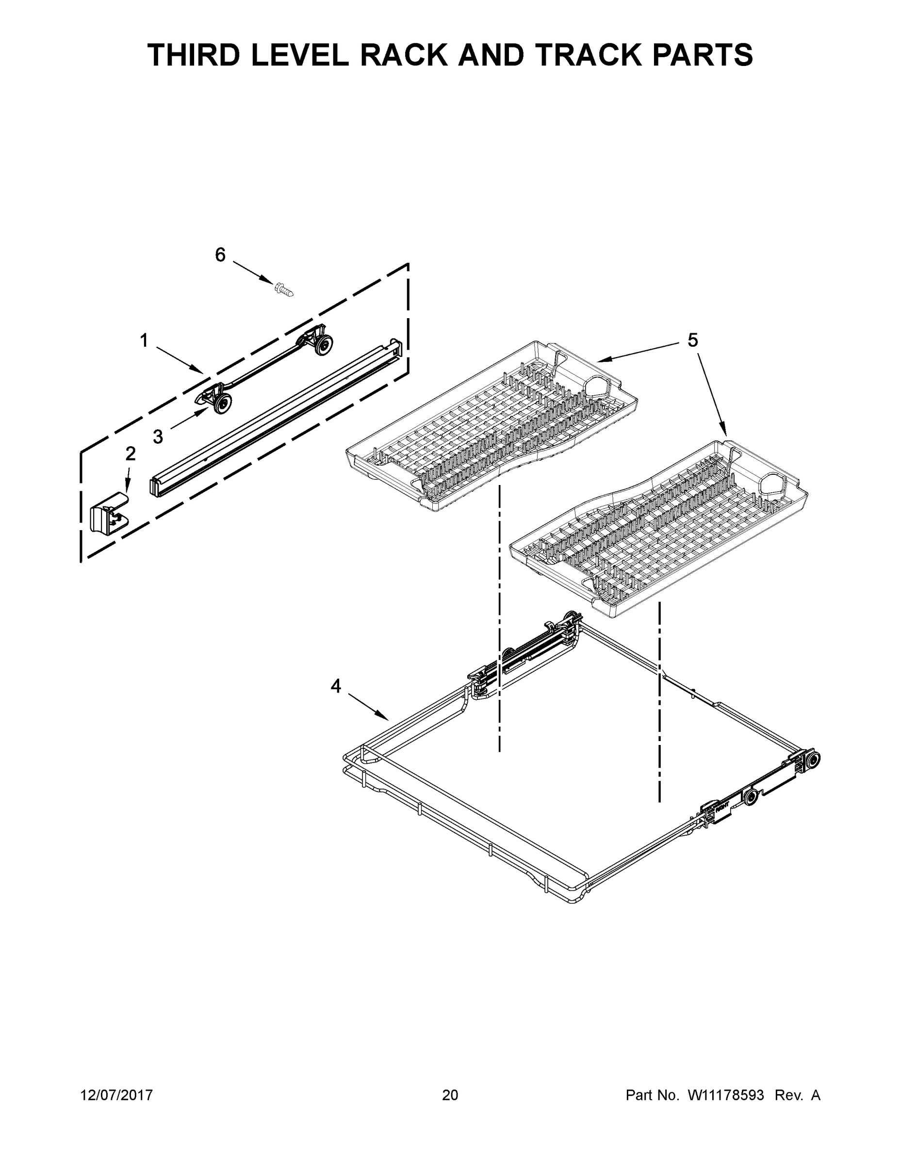 11 - THIRD LEVEL RACK AND TRACK PARTS