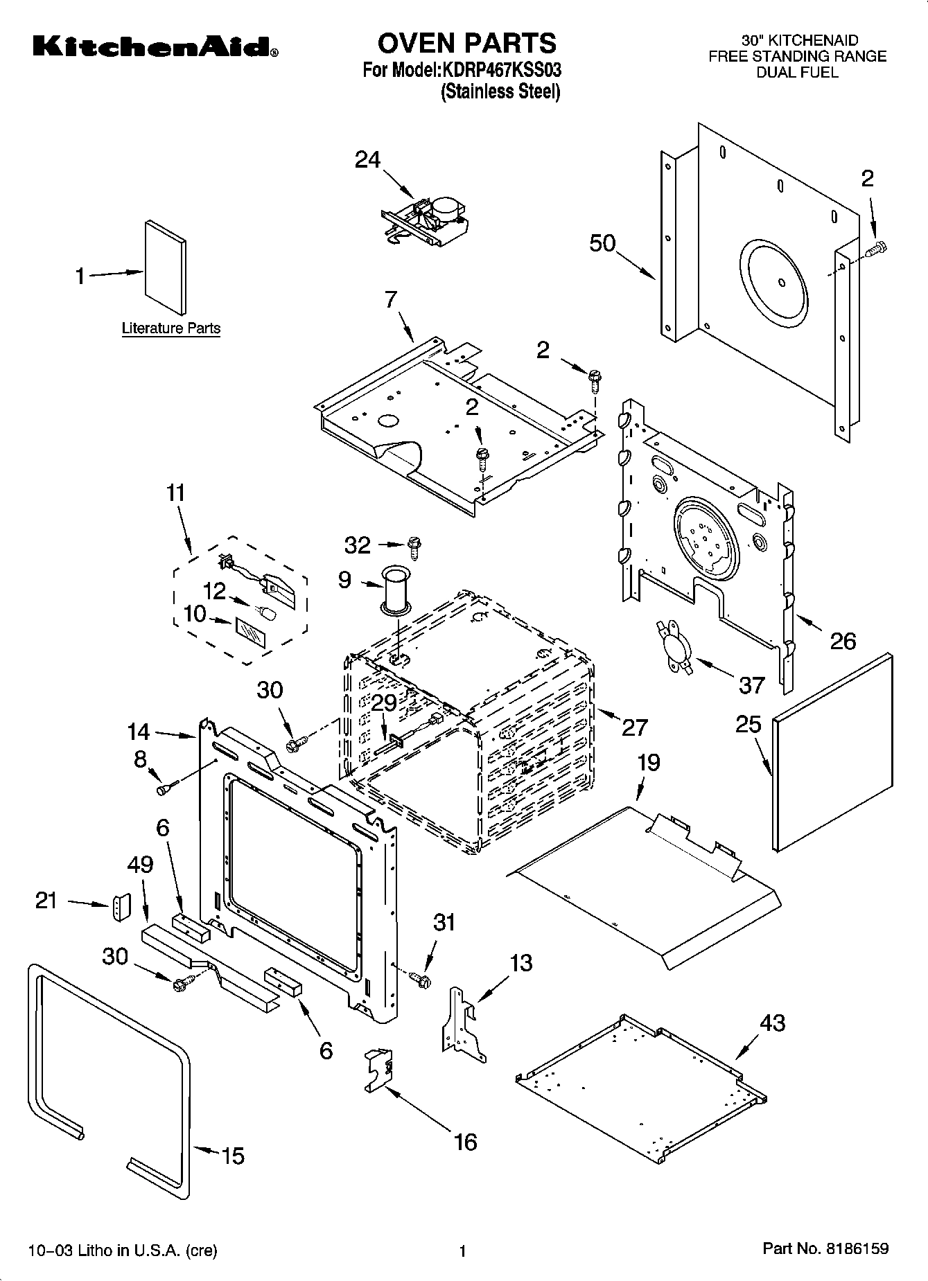01 - OVEN PARTS