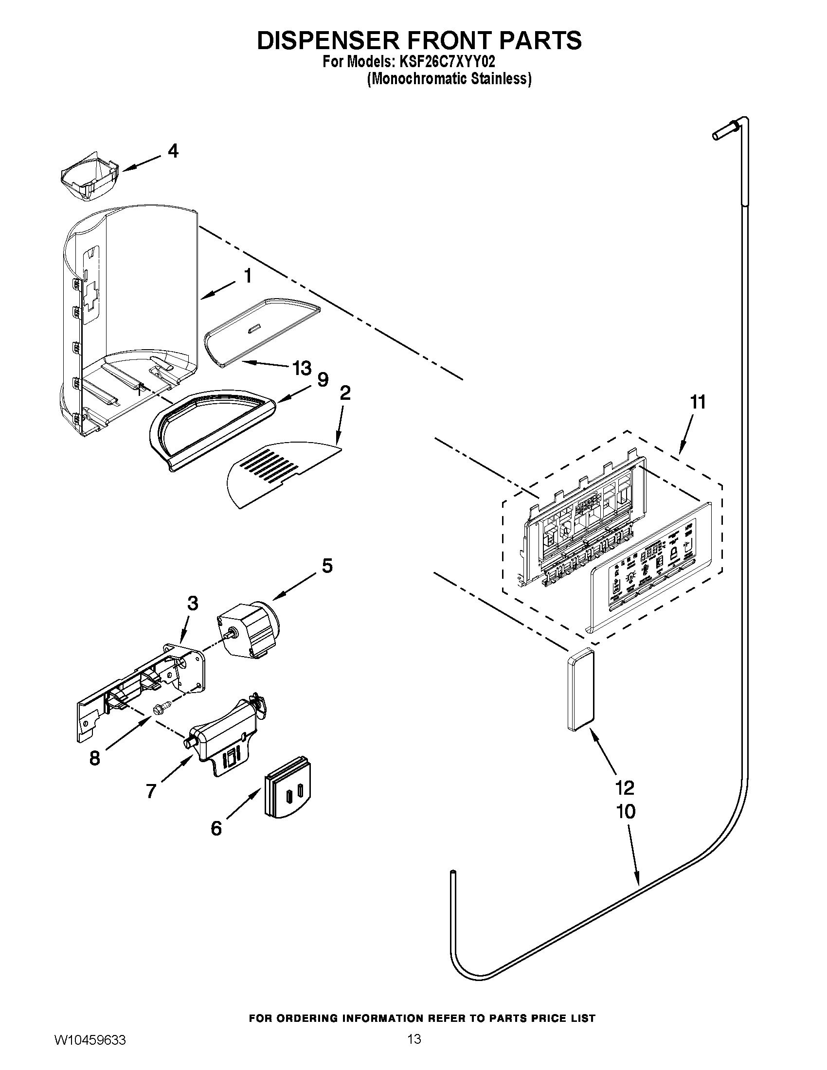 08 - DISPENSER FRONT PARTS