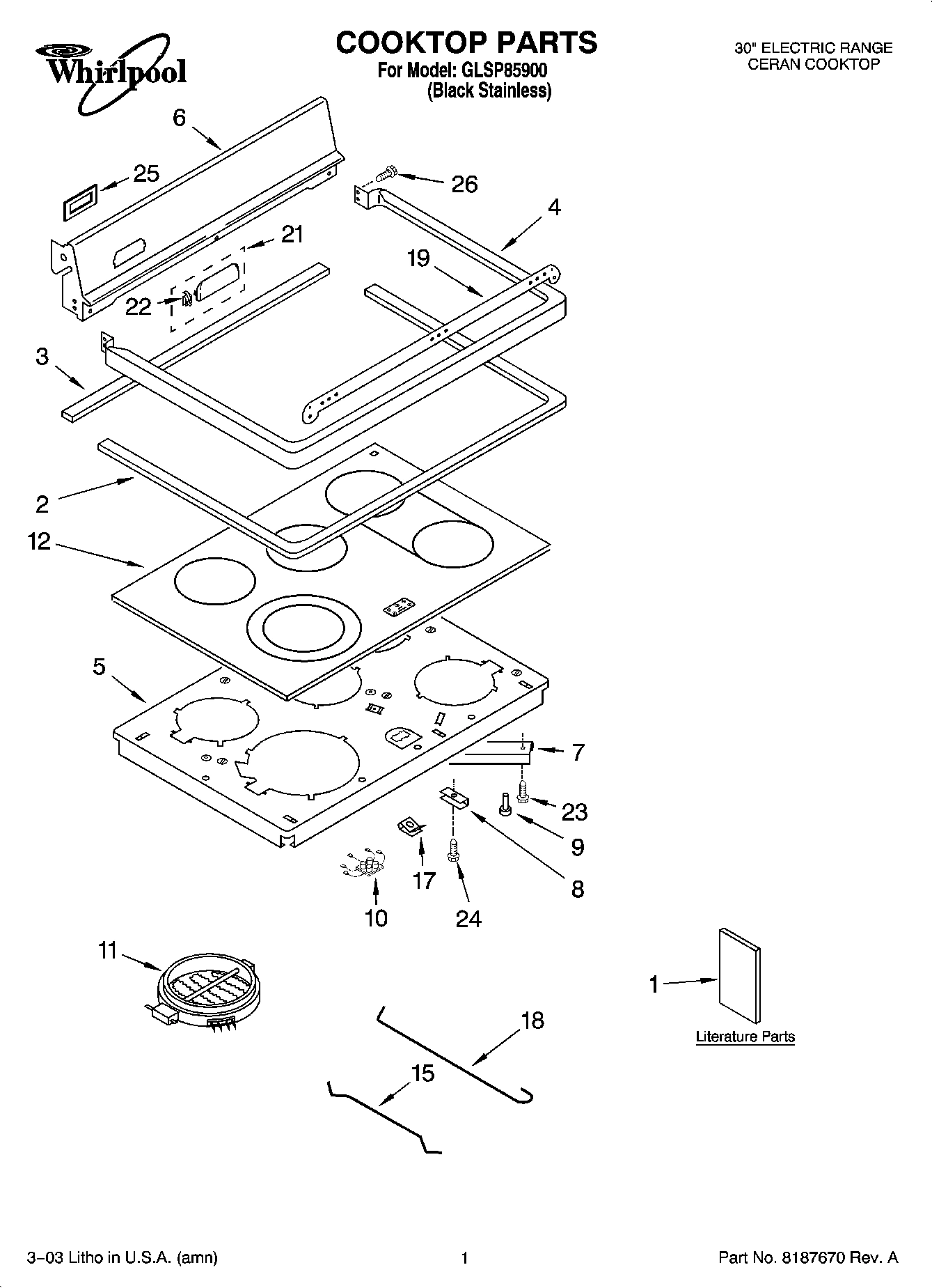 01 - COOKTOP PARTS