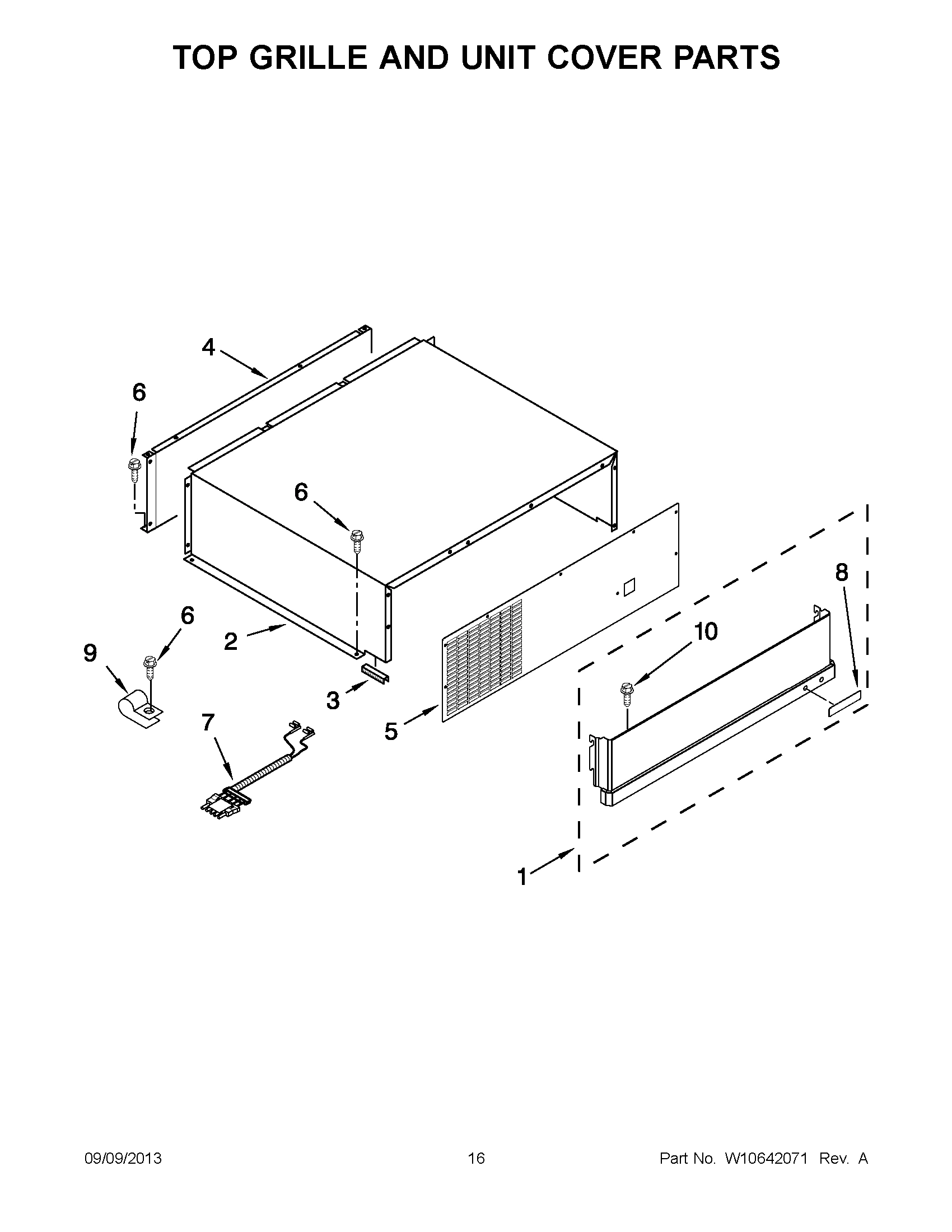 09 - TOP GRILLE AND UNIT COVER PARTS