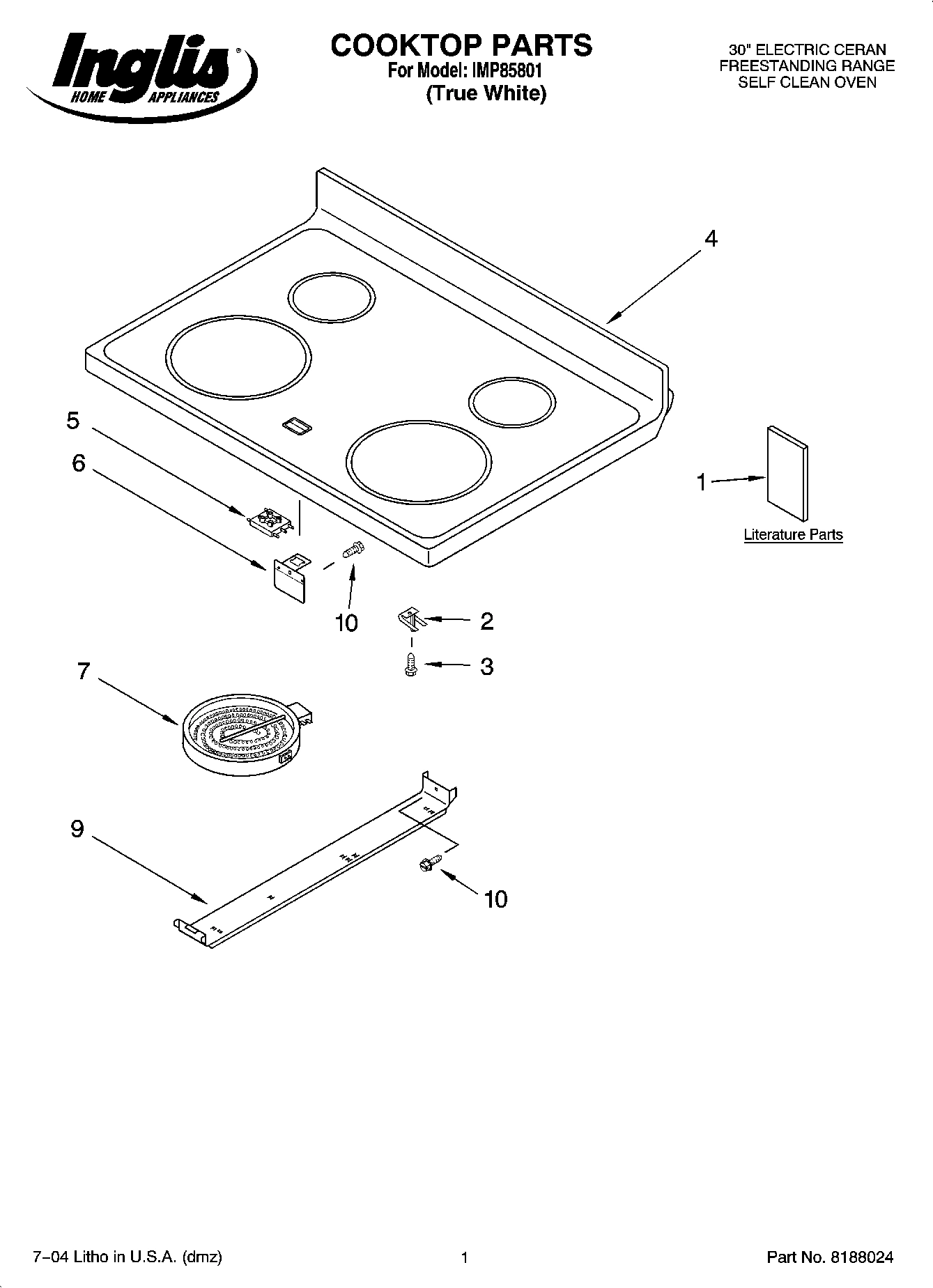 01 - COOKTOP PARTS