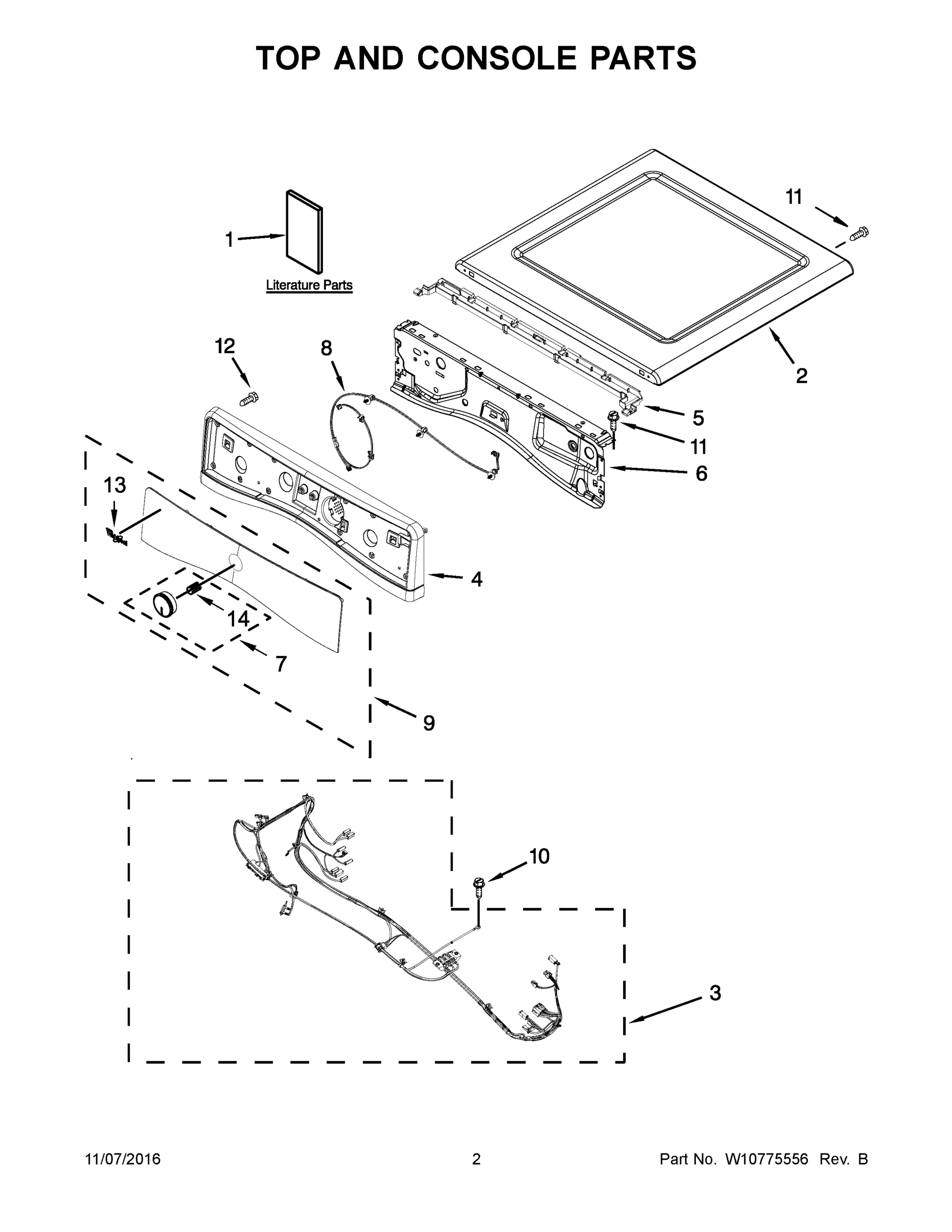 02 - TOP AND CONSOLE PARTS
