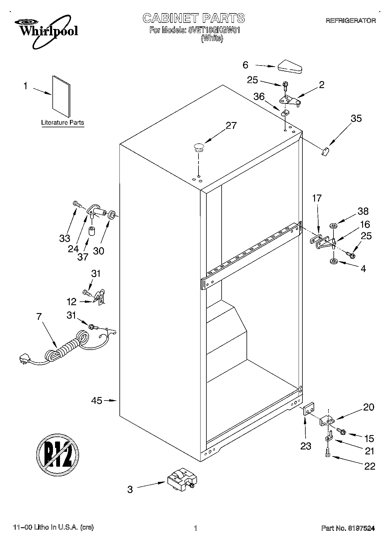 01 - CABINET, LITERATURE