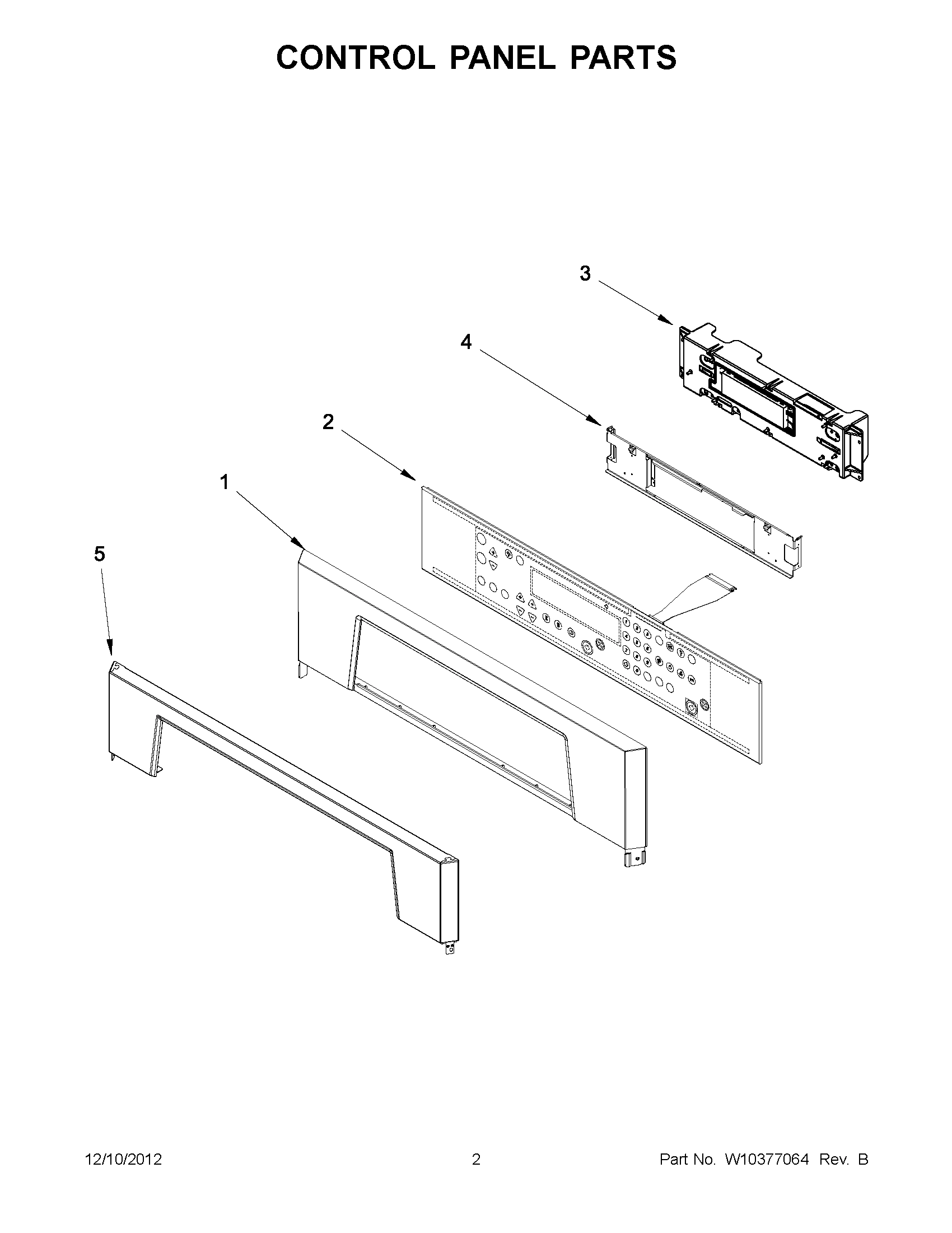 01 - CONTROL PANEL PARTS