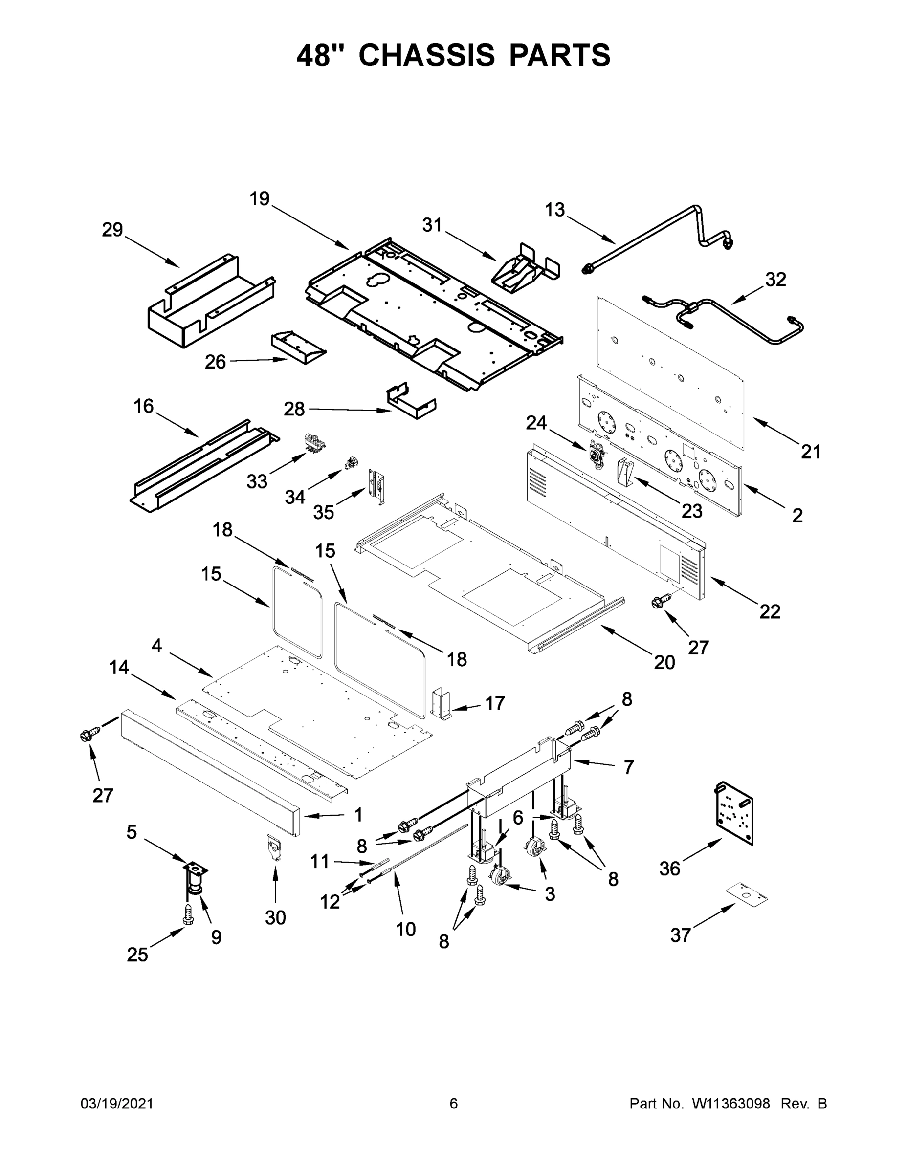 04 - 48" CHASSIS PARTS