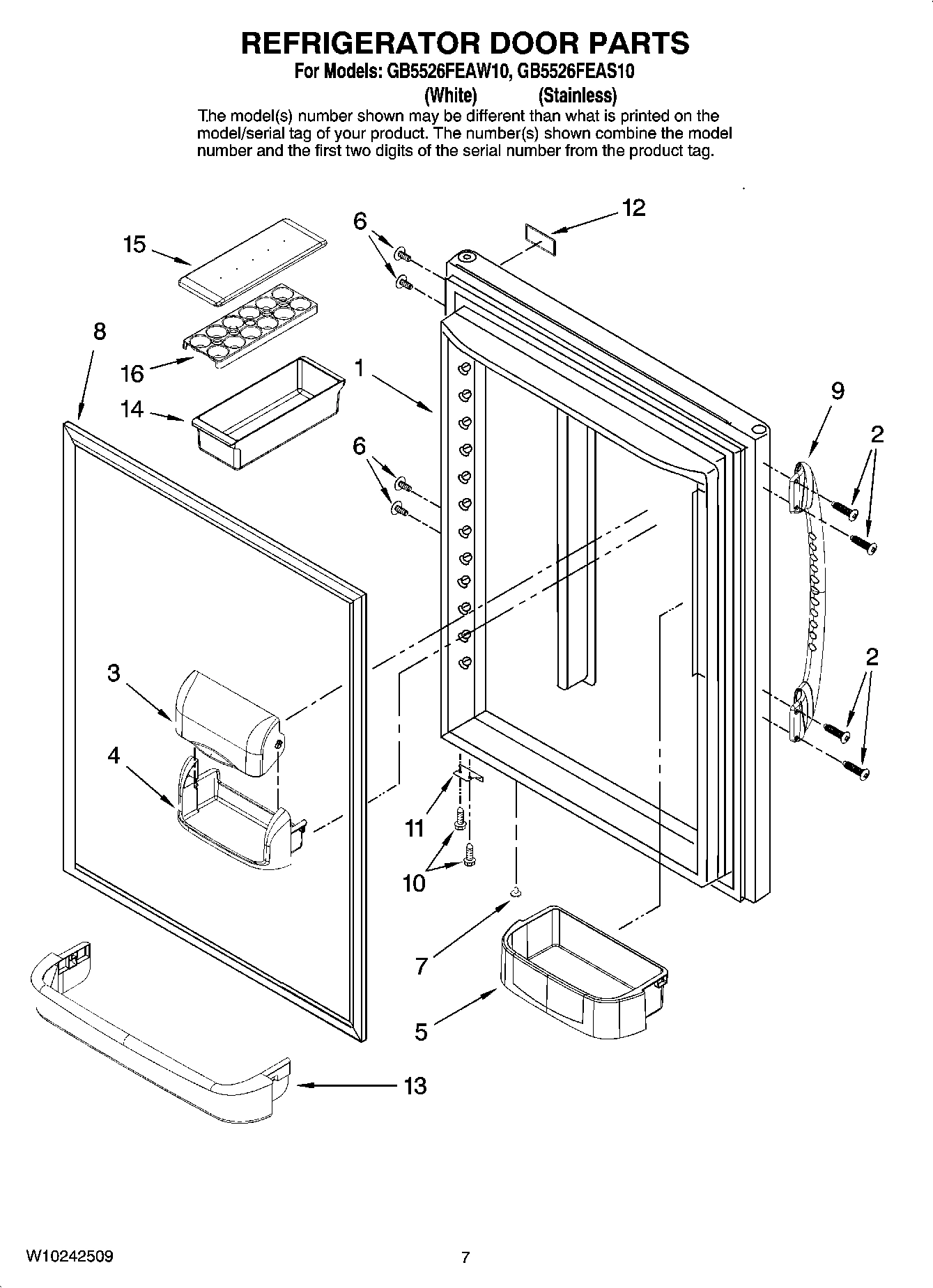 05 - REFRIGERATOR DOOR PARTS