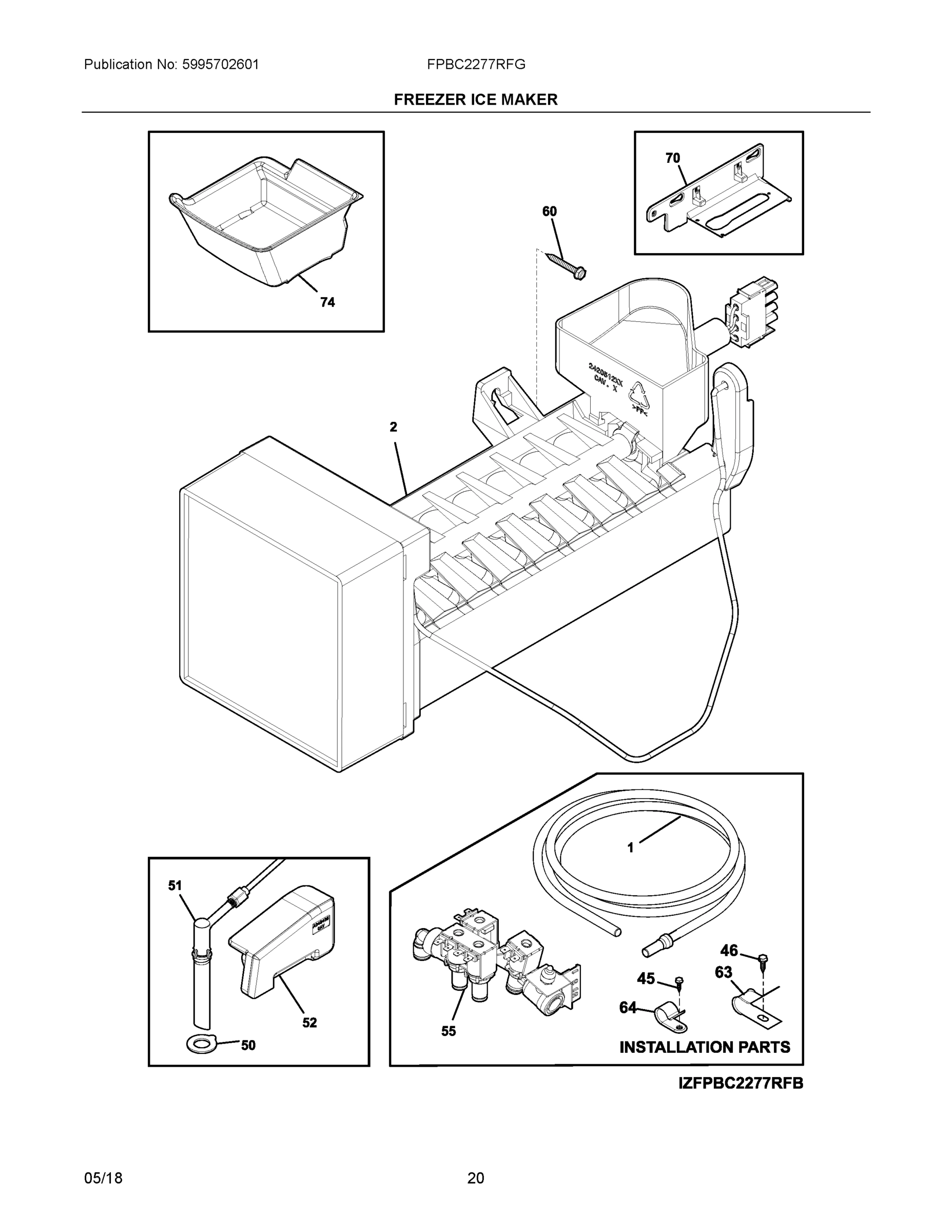 10 - FREEZER ICE MAKER