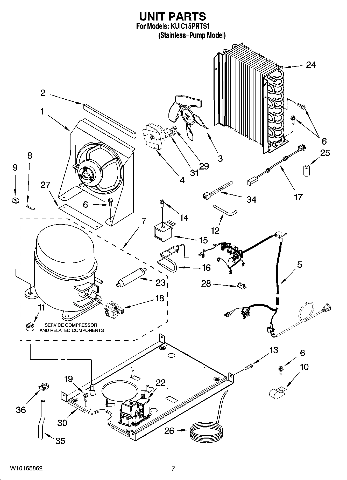 05 - UNIT PARTS, OPTIONAL PARTS (NOT INCLUDED)