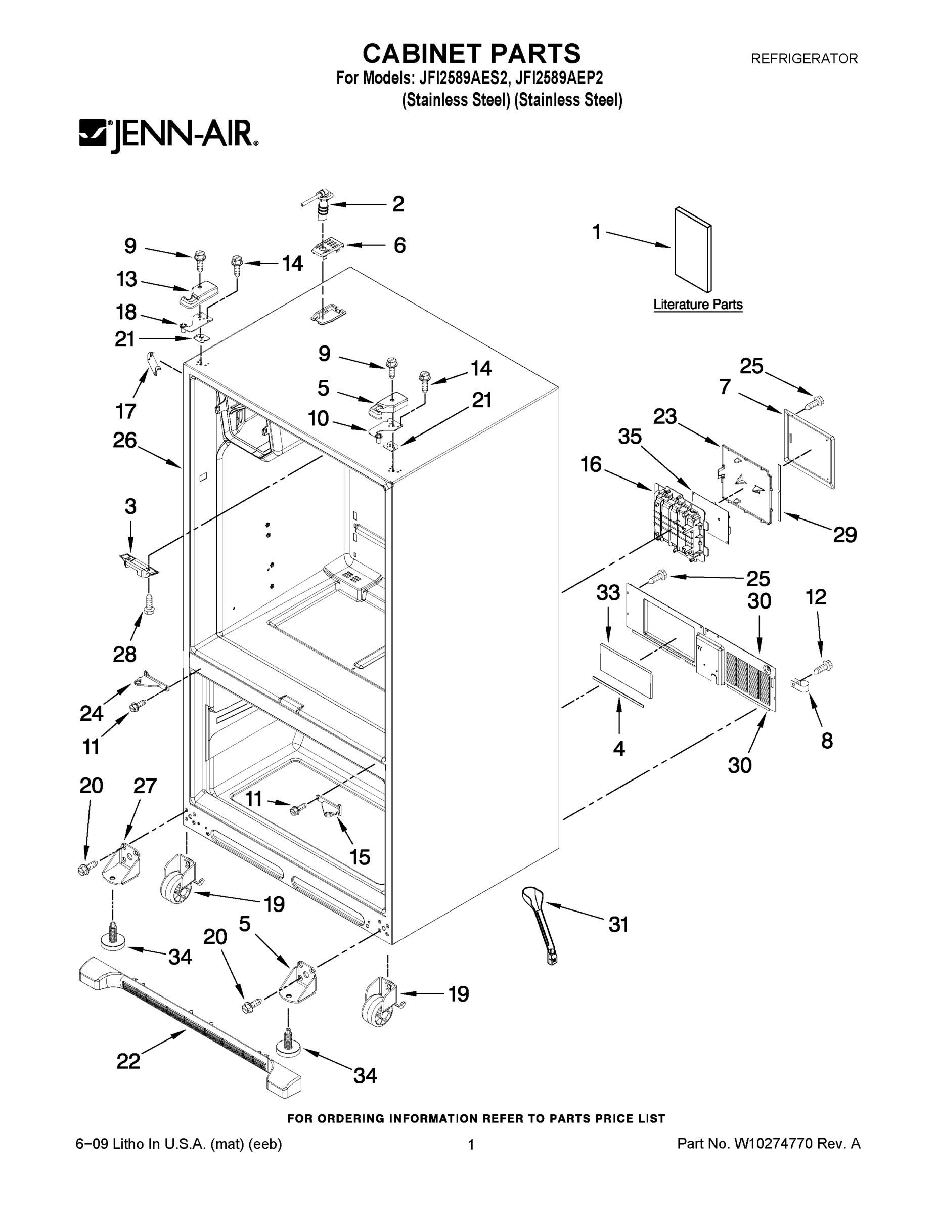 01 - CABINET PARTS