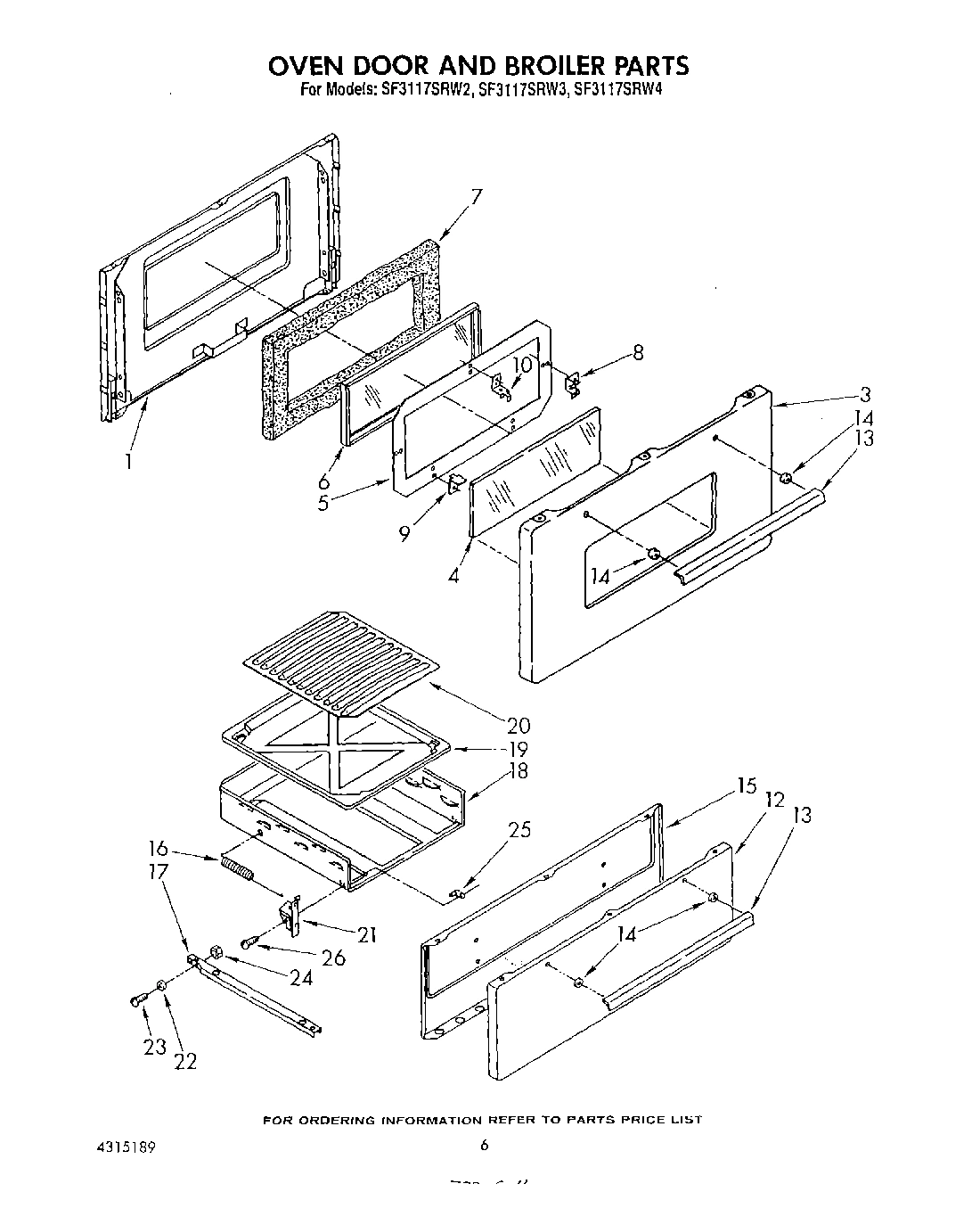 05 - OVEN DOOR AND BROILER