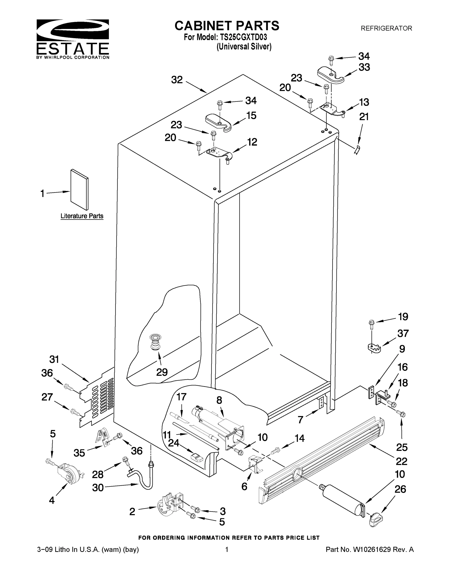 01 - CABINET PARTS