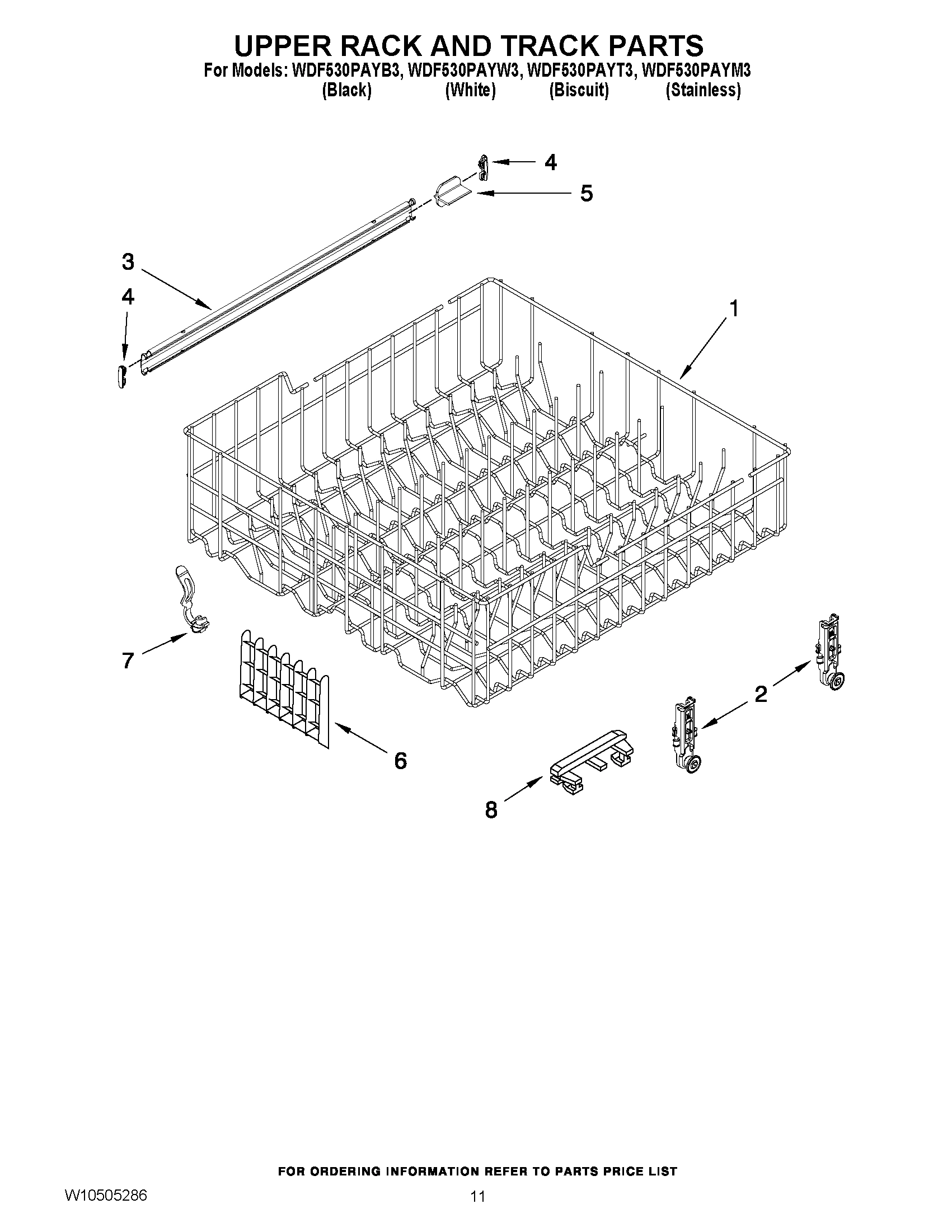 09 - UPPER RACK AND TRACK PARTS