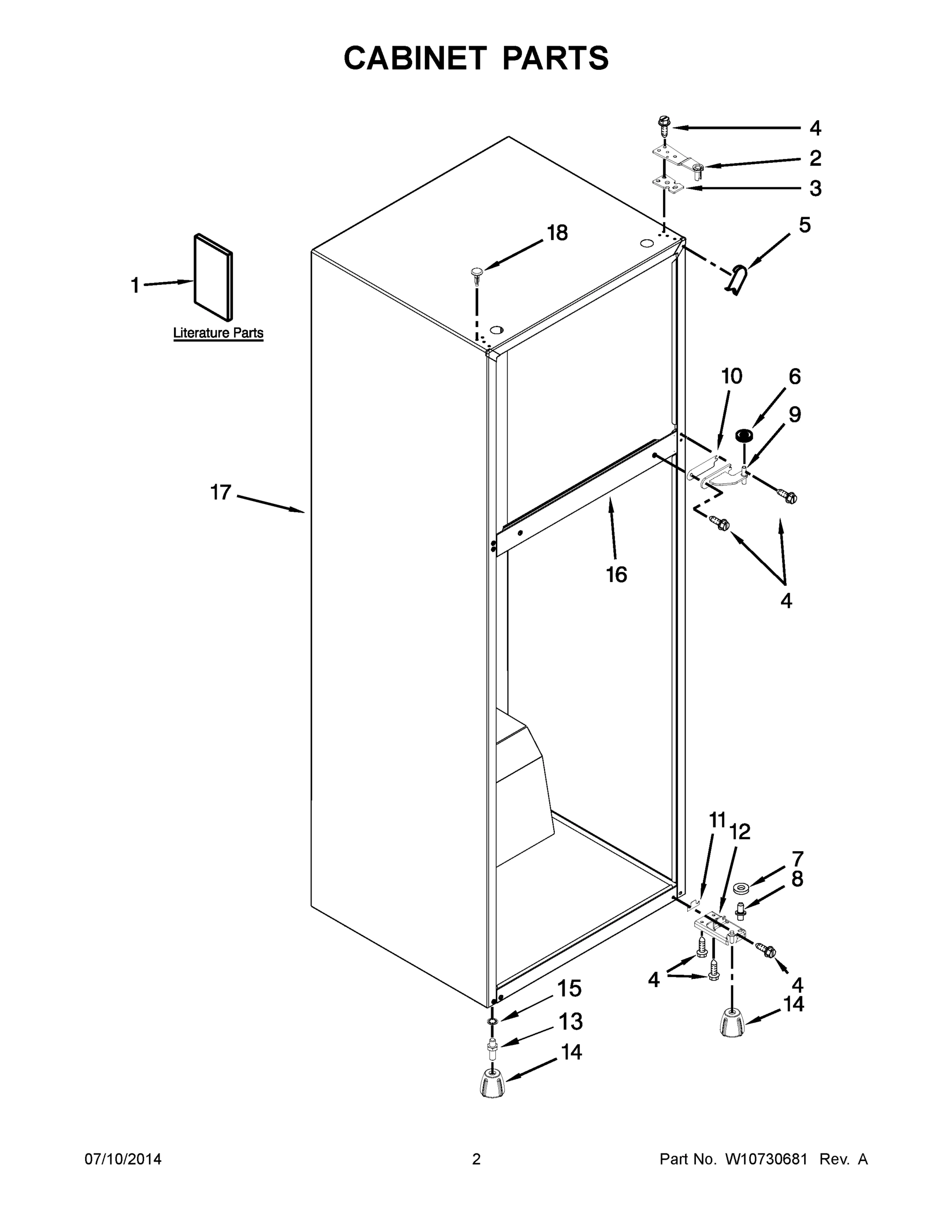 02 - CABINET PARTS