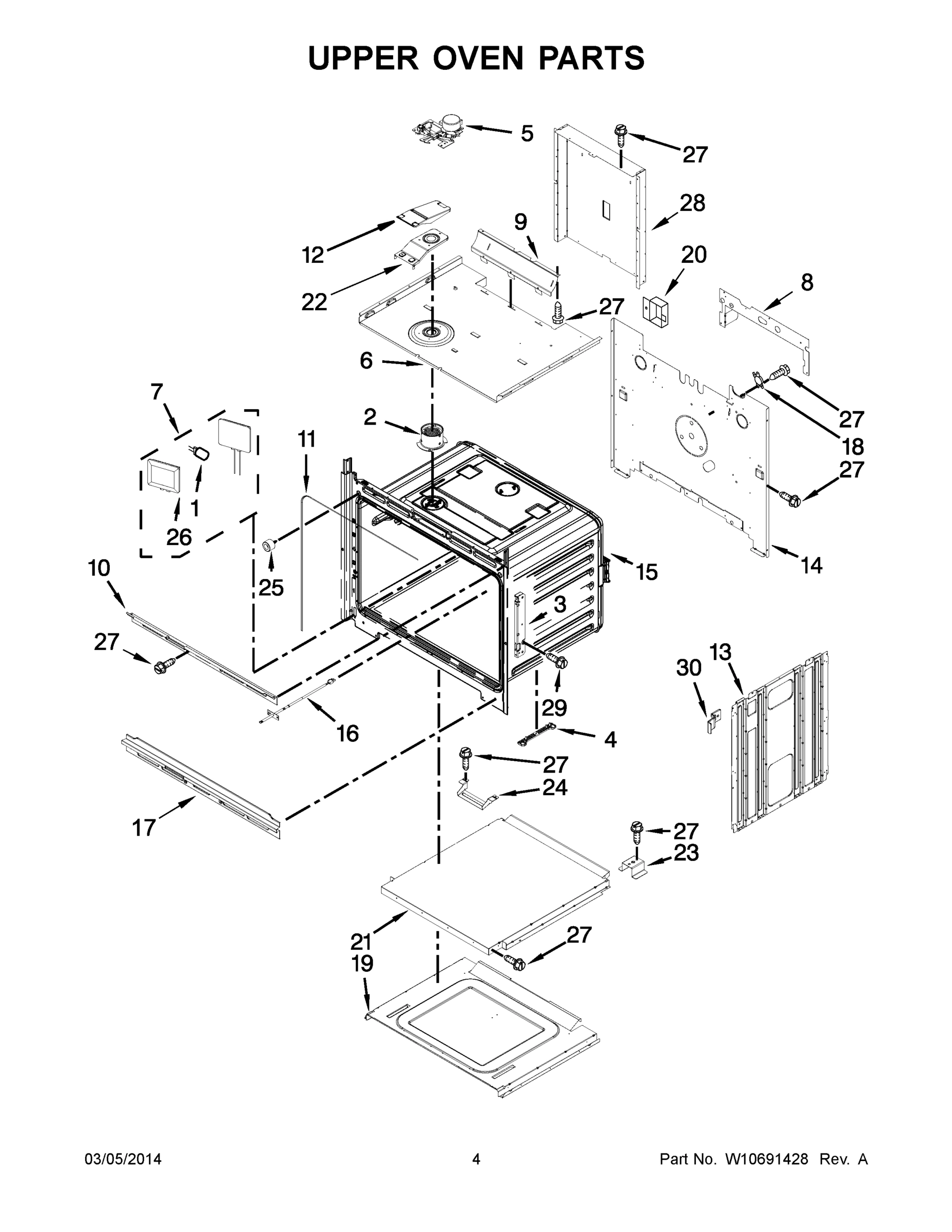 03 - UPPER OVEN PARTS