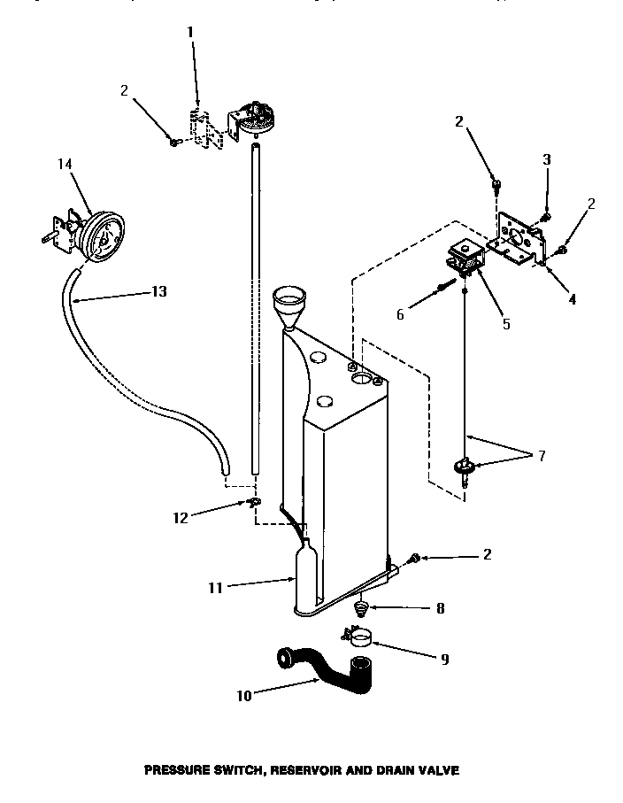 19 - PRESSURE SWITCH, RESERVOIR & DRAIN VALVE