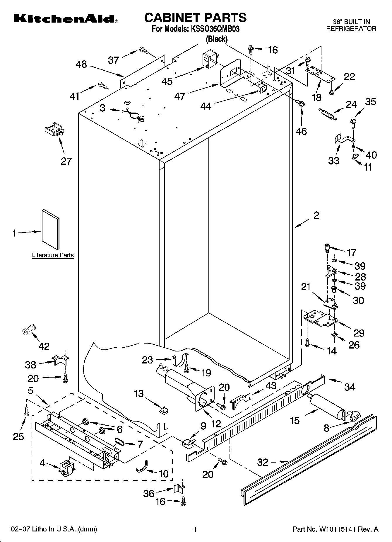 01 - CABINET PARTS