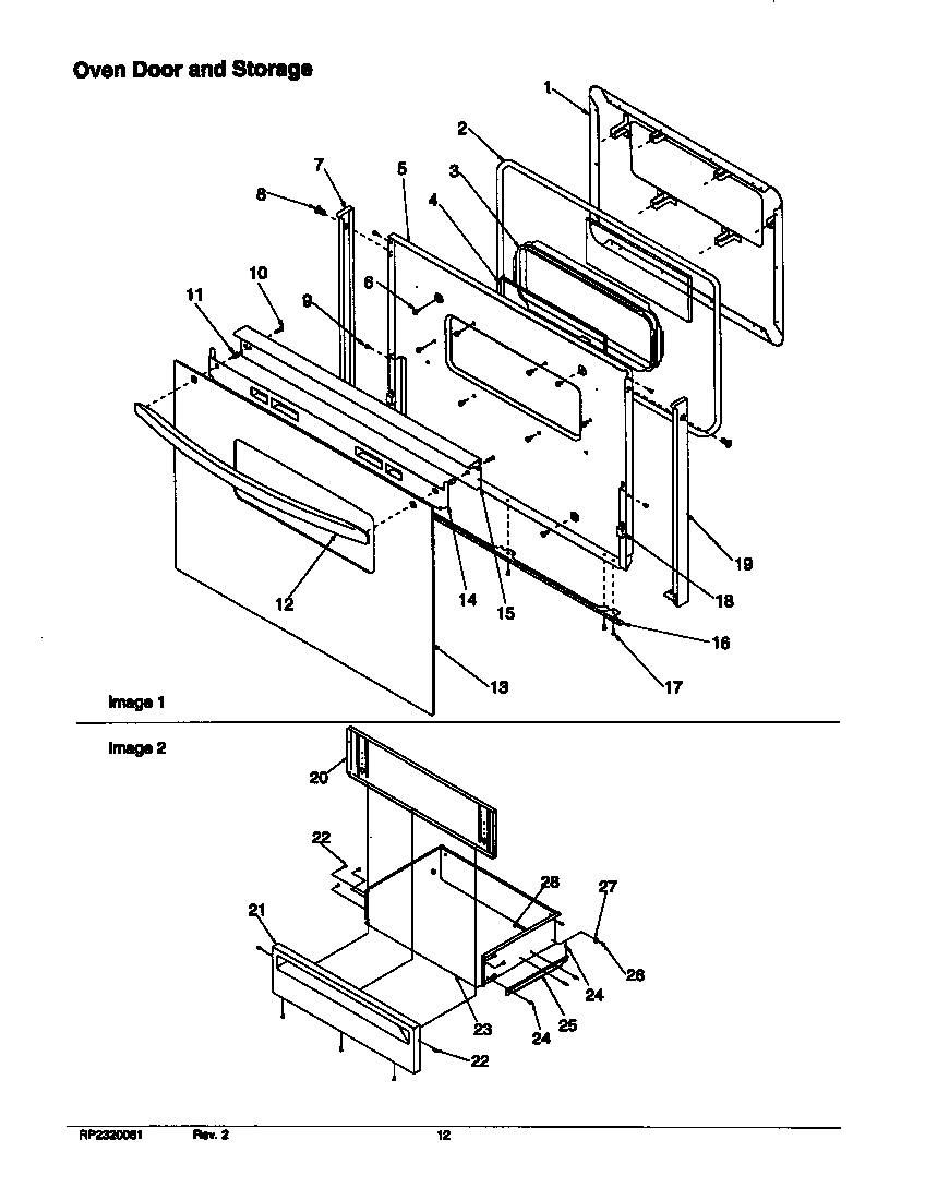 04 - OVEN DOOR AND STORAGE