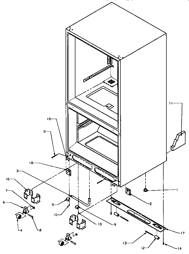11 - ROLLERS/DRAIN TUBE