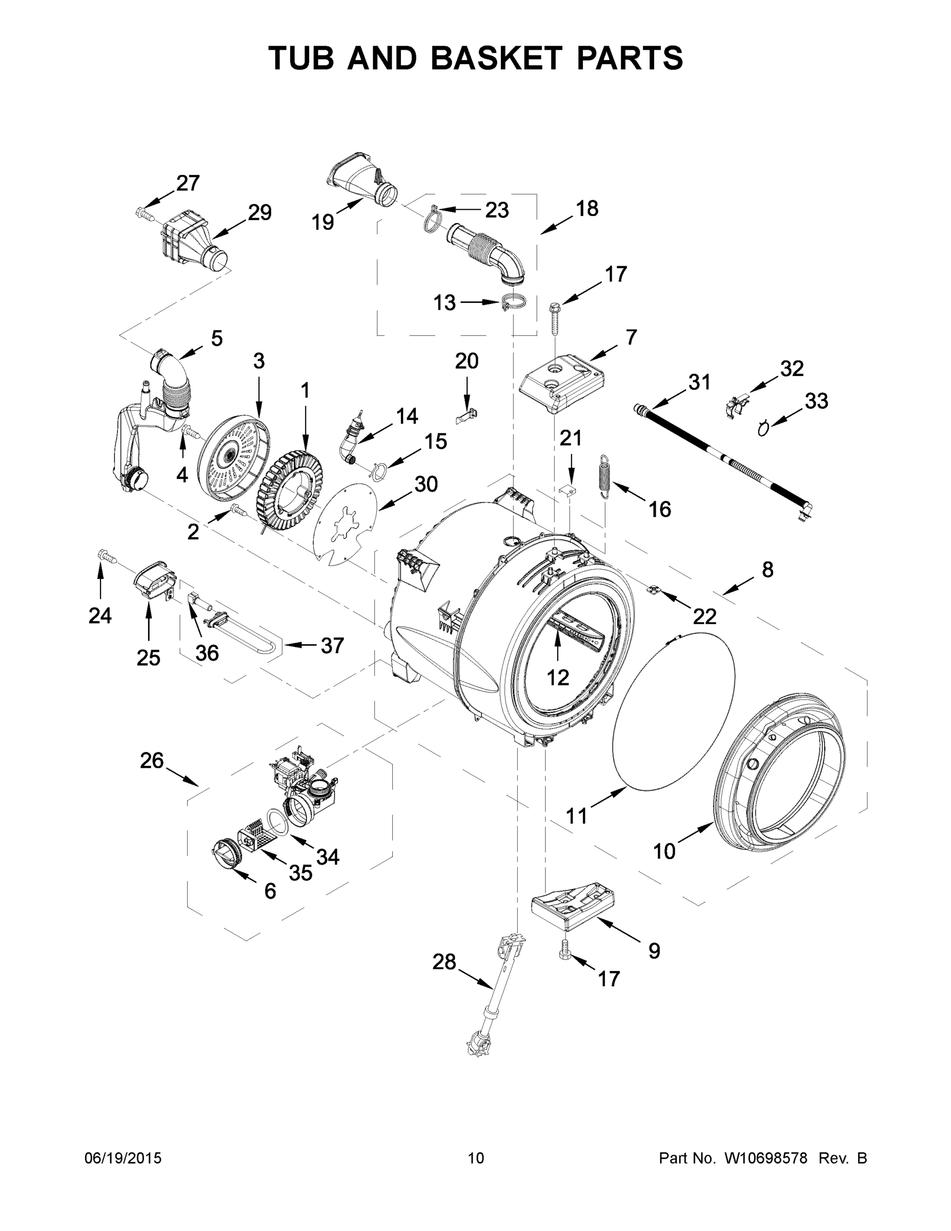 06 - TUB AND BASKET PARTS