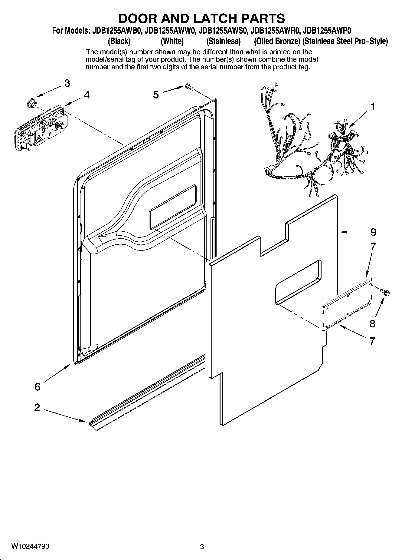 03 - DOOR AND LATCH PARTS