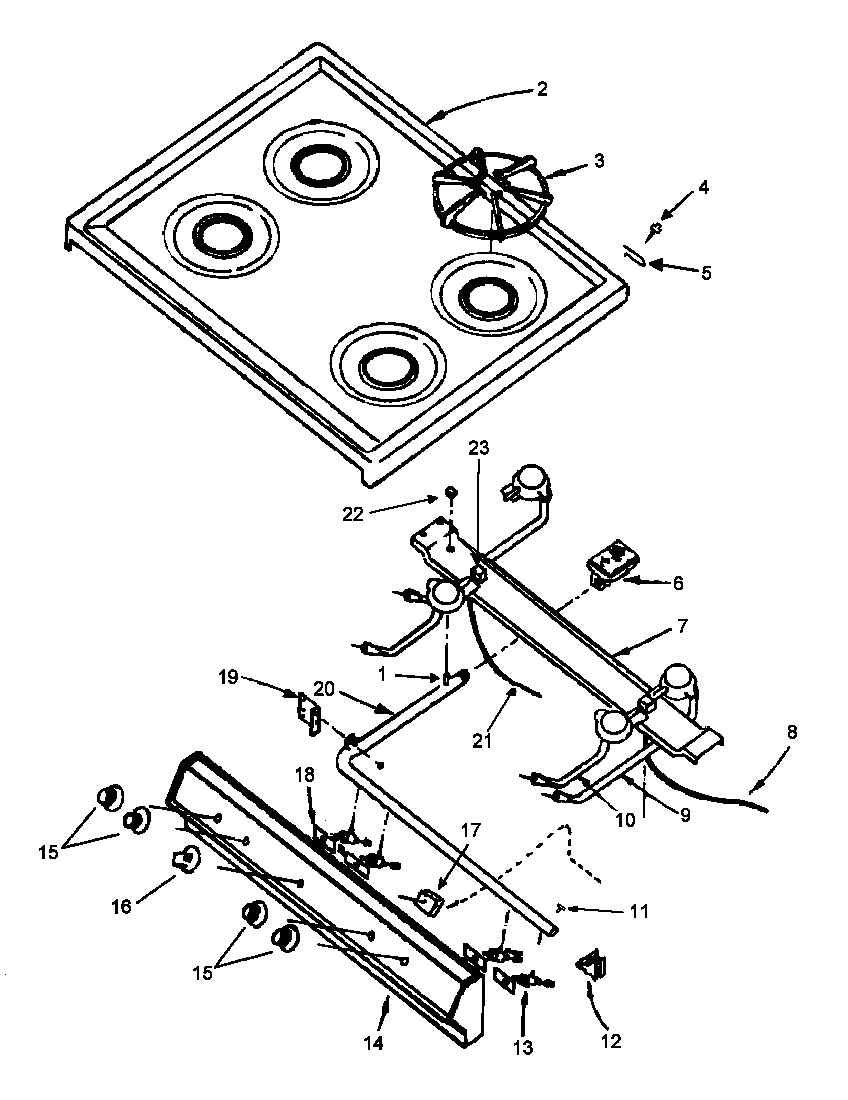 05 - TOP BURNER ASSY