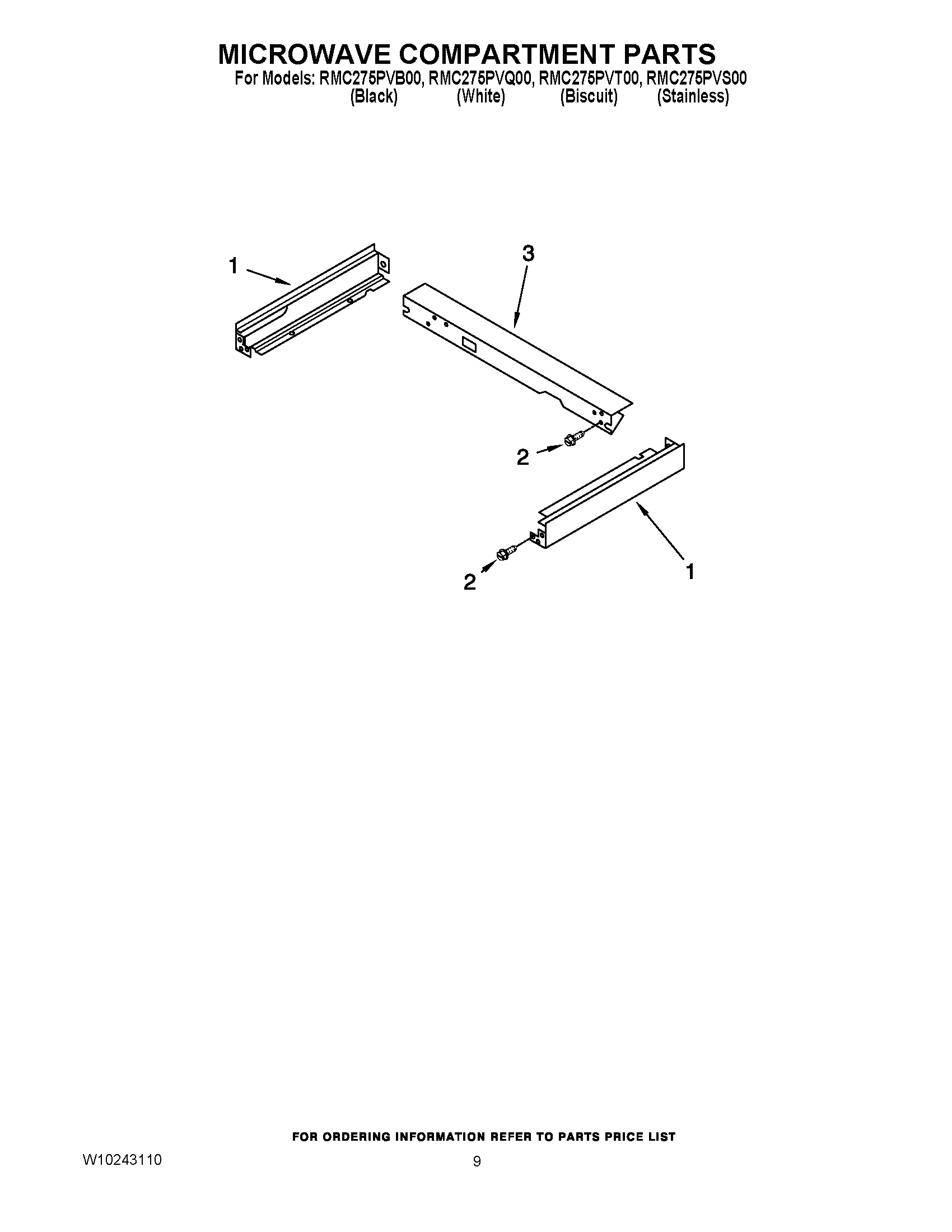 07 - MICROWAVE COMPARTMENT PARTS