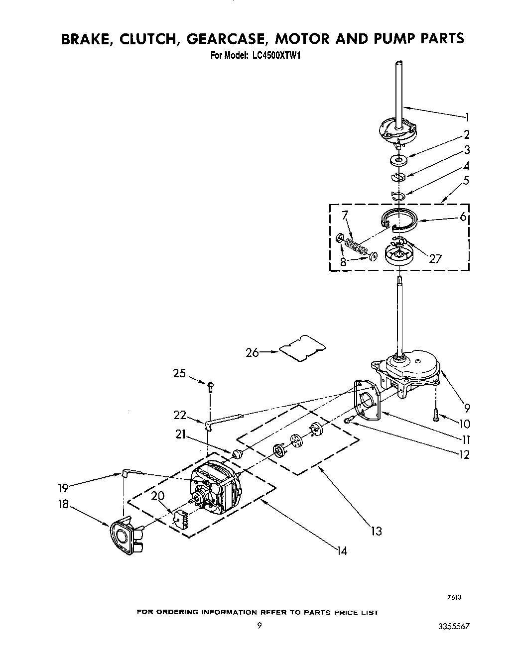 08 - BRAKE, CLUTCH, GEARCASE, MOTOR AND PUMP
