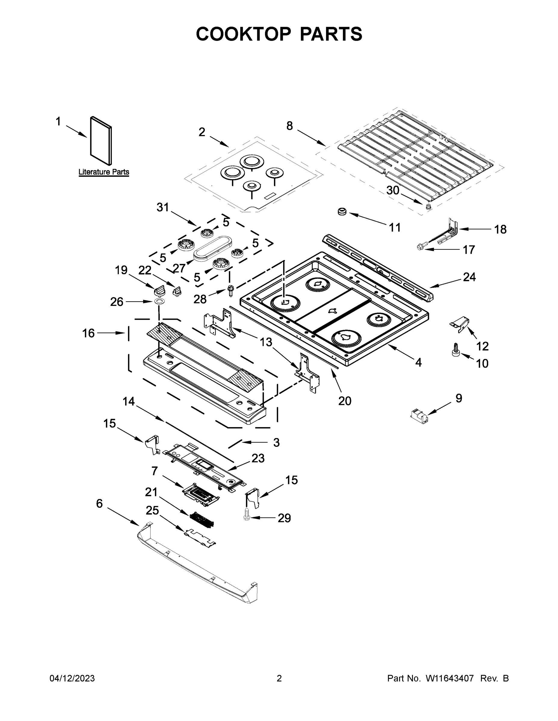 02 - COOKTOP PARTS