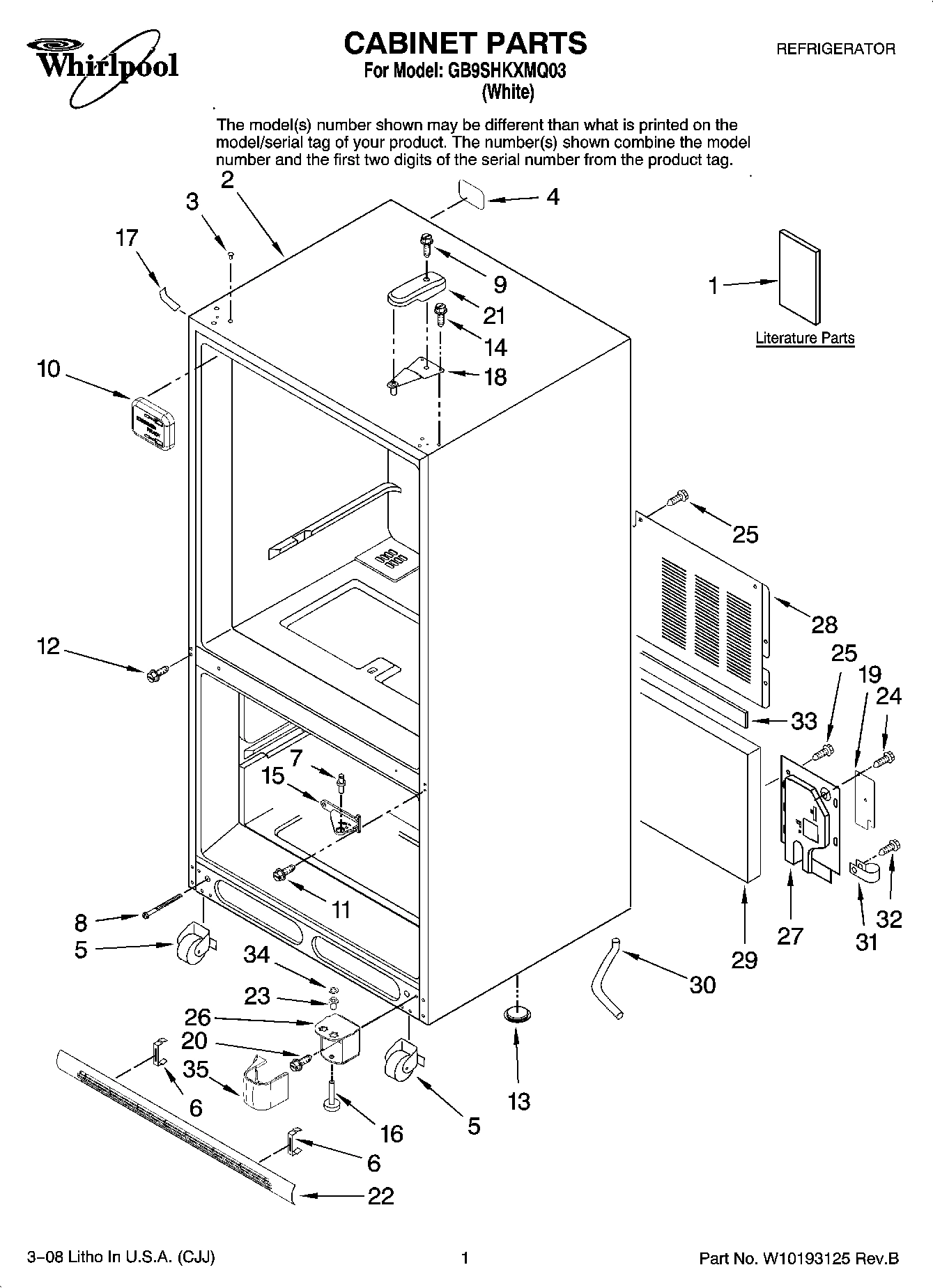 01 - CABINET PARTS