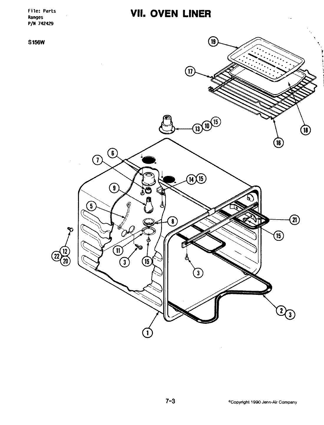 09 - OVEN LINER (S156W)