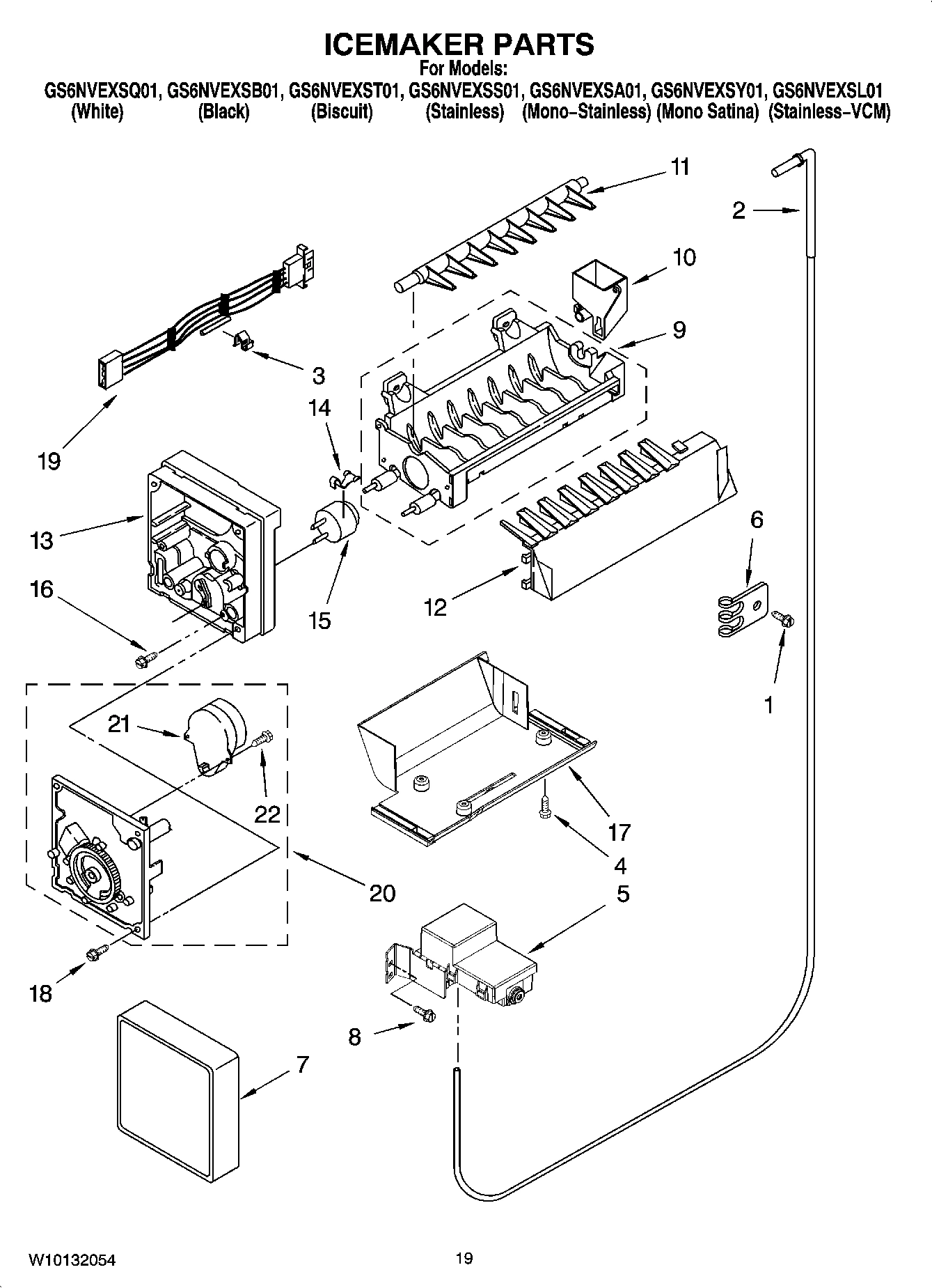 12 - ICEMAKER PARTS, OPTIONAL PARTS (NOT INCLUDED)