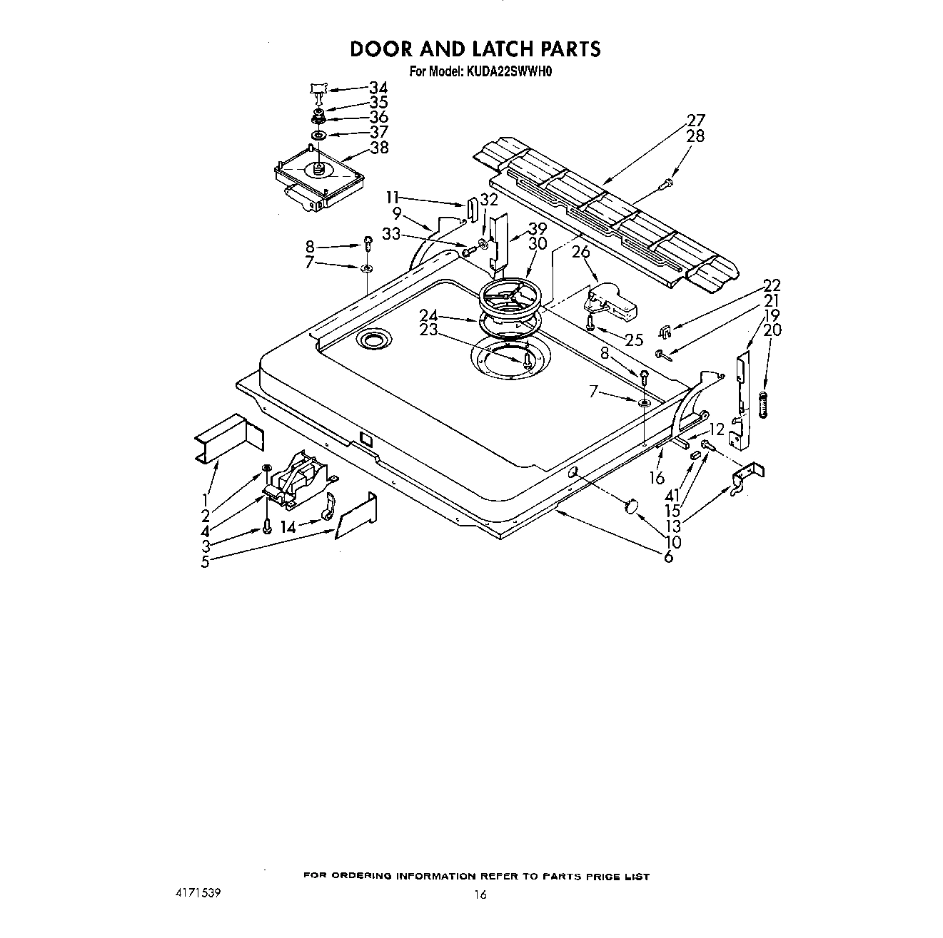 13 - DOOR AND LATCH