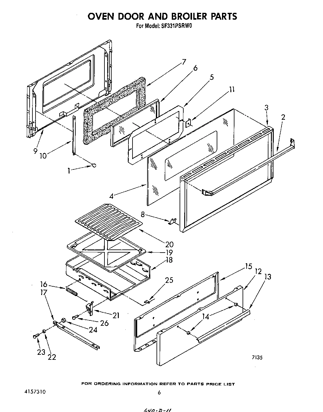 05 - OVEN DOOR AND BROILER