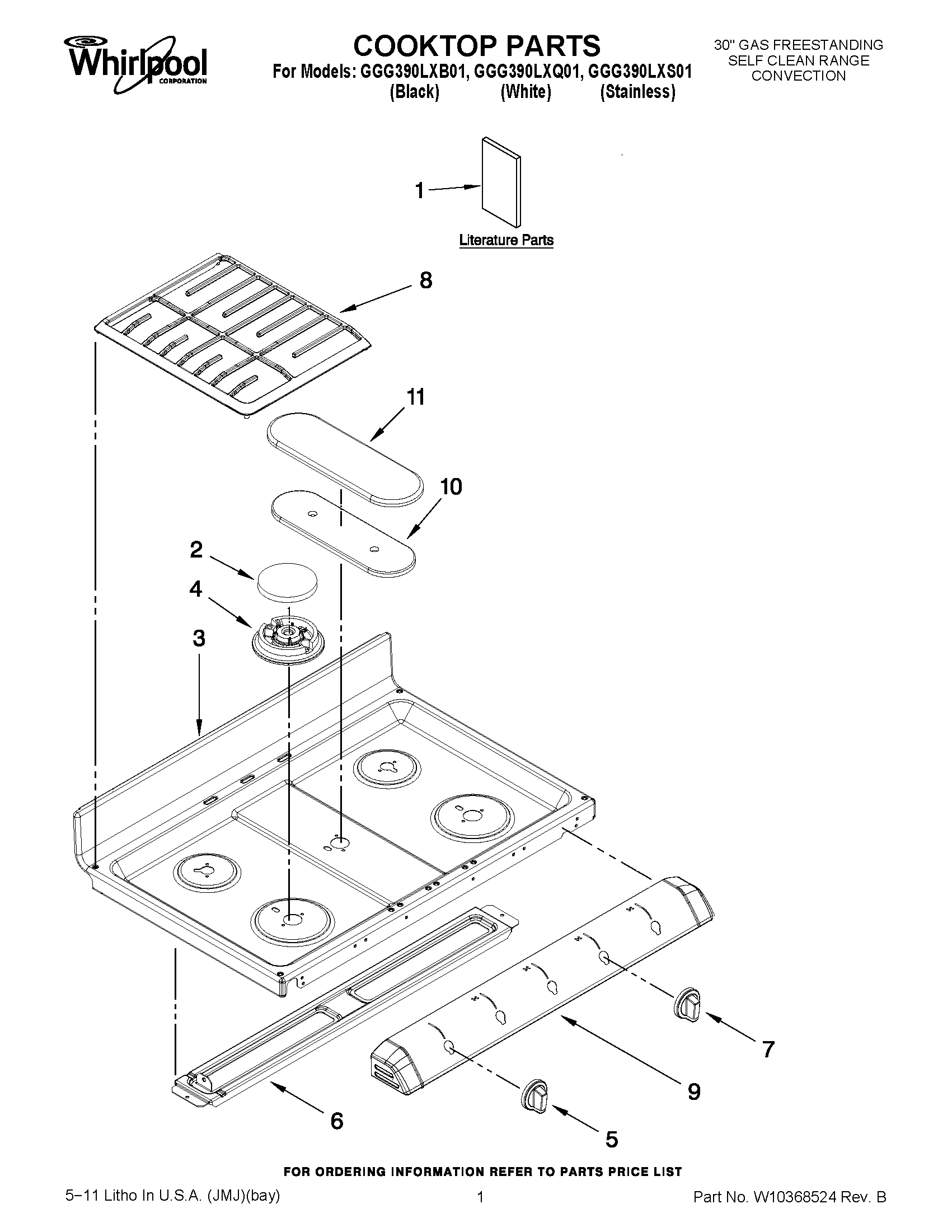 01 - COOKTOP PARTS