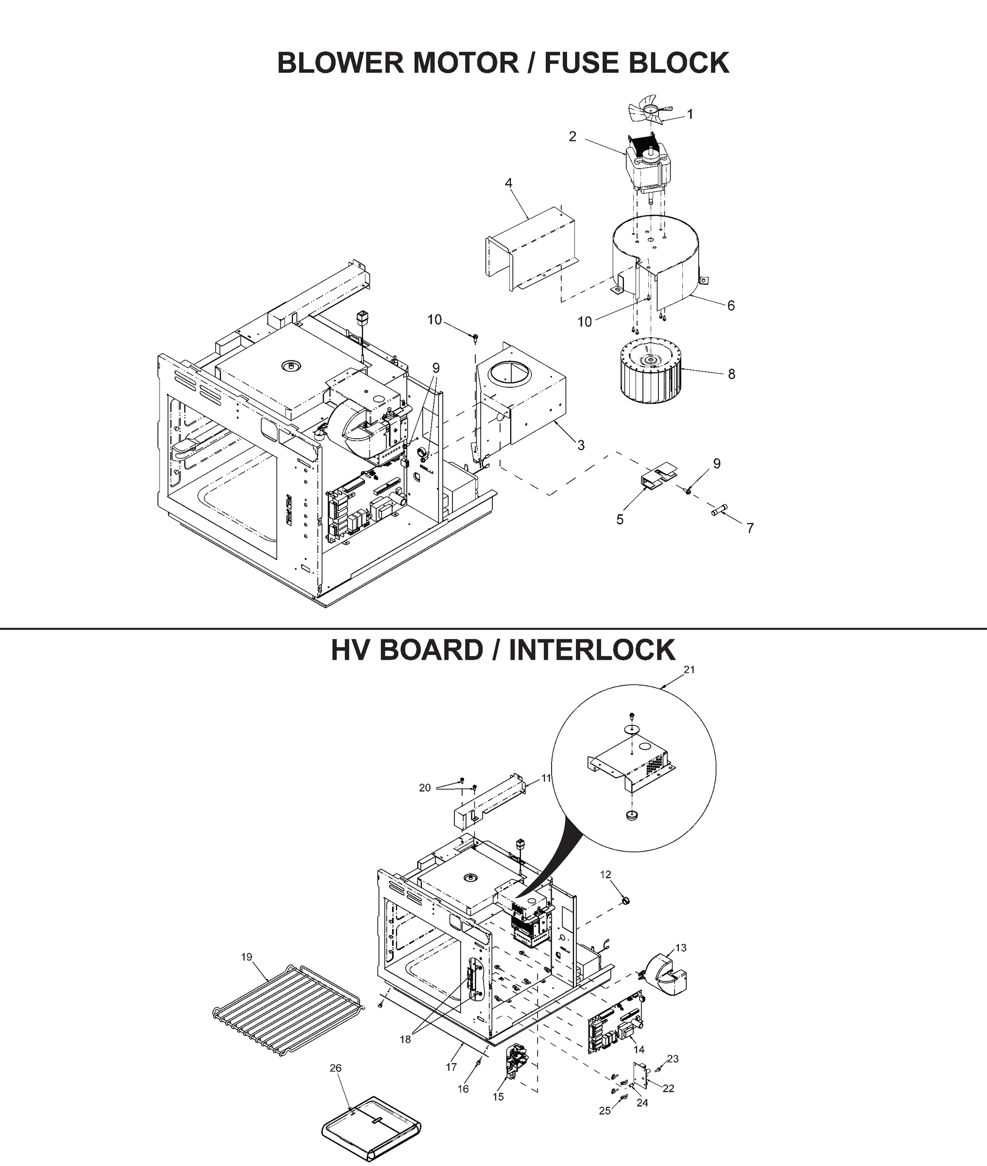 BLOWER MOTOR / FUSE BLOCK