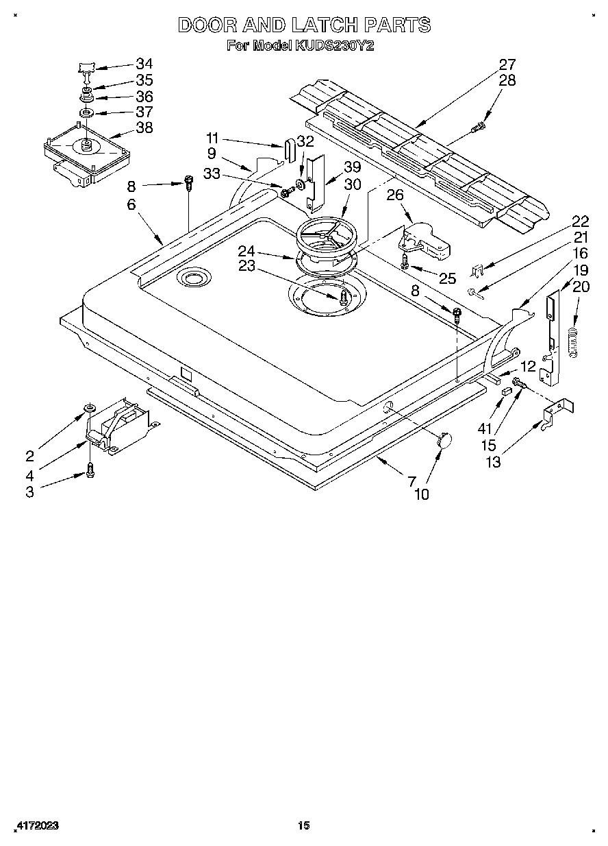 12 - DOOR AND LATCH