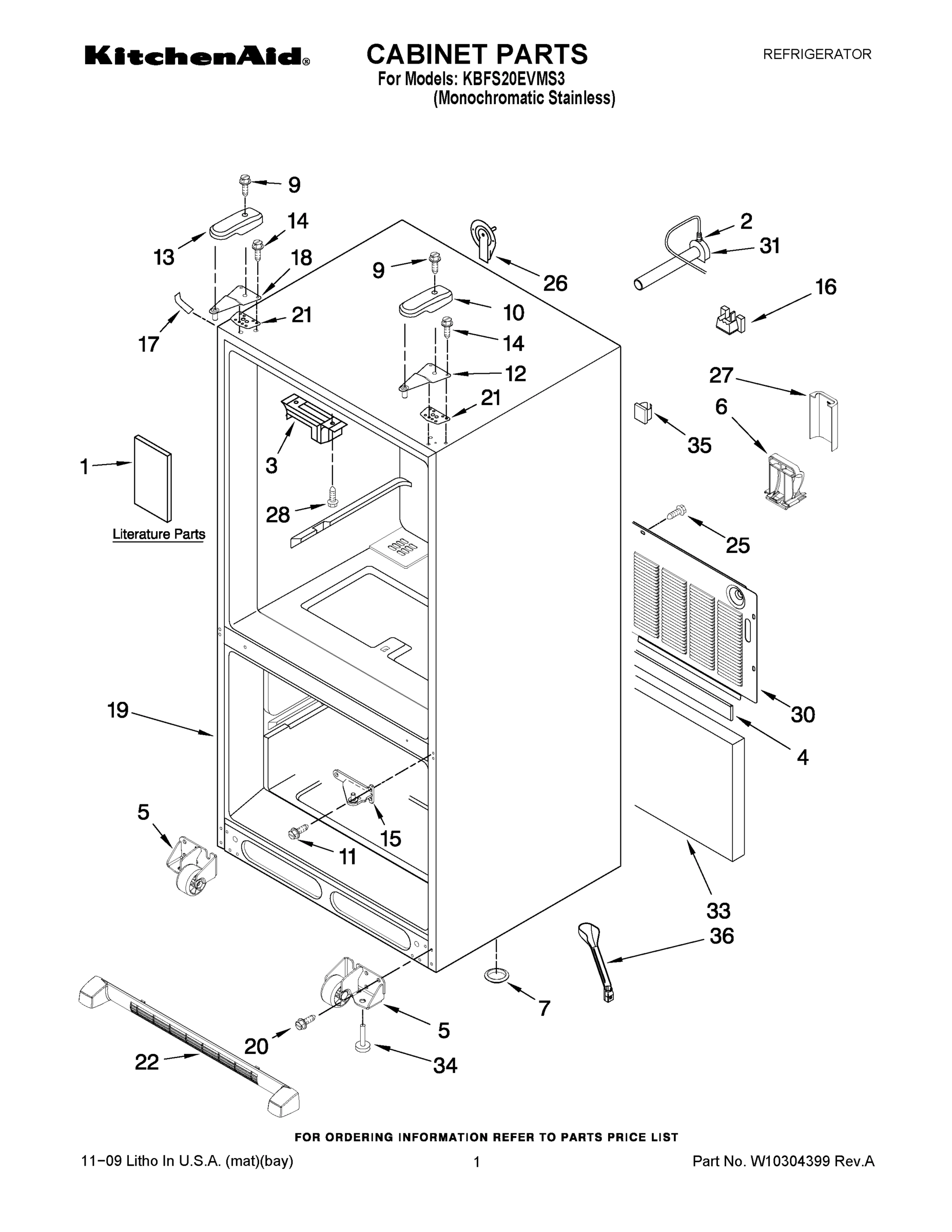 01 - CABINET PARTS