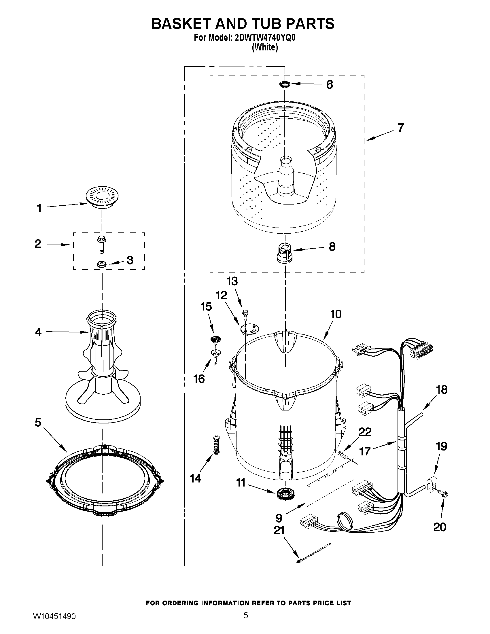03 - BASKET AND TUB PARTS