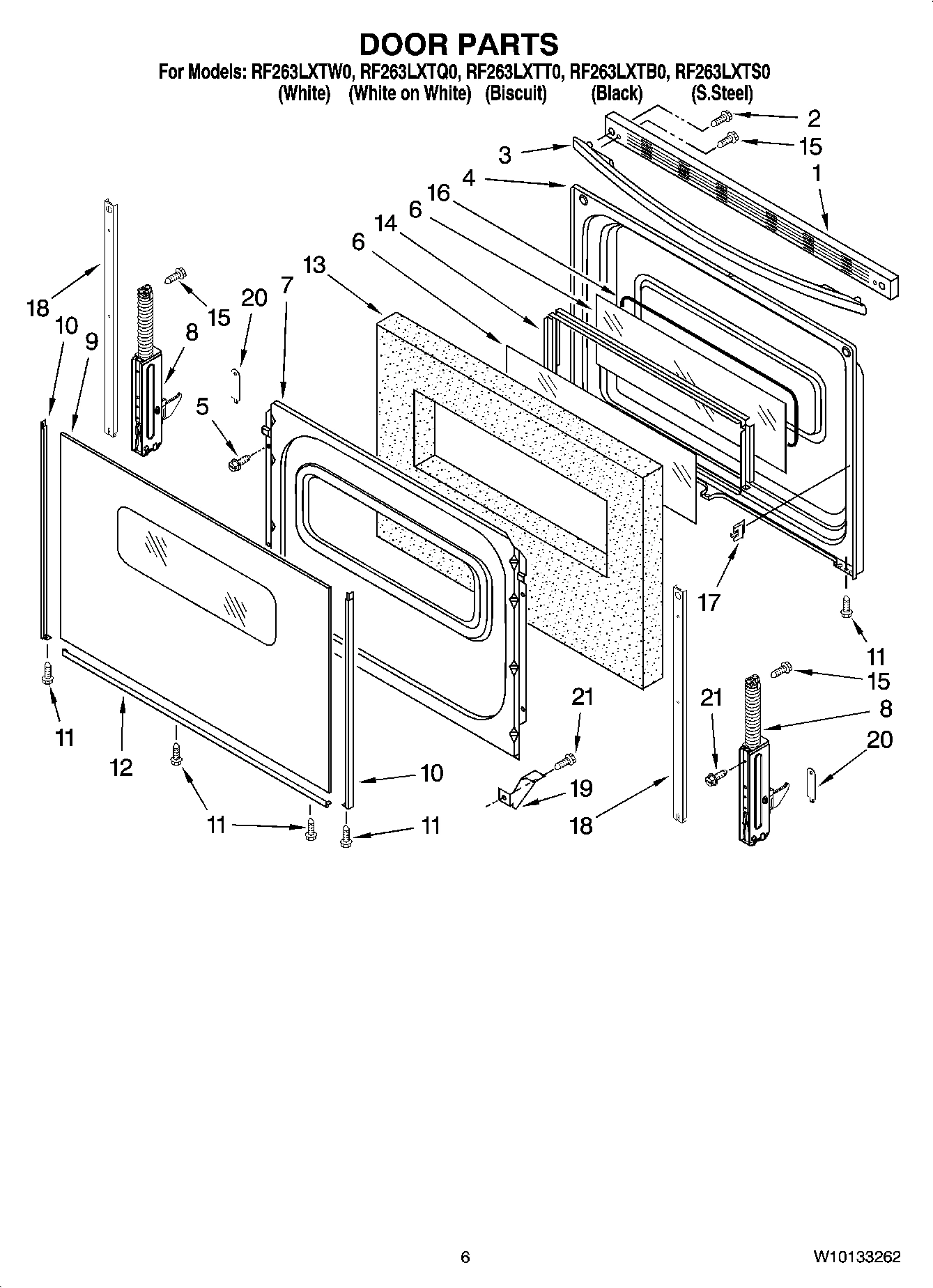 05 - DOOR PARTS, OPTIONAL PARTS (NOT INCLUDED)
