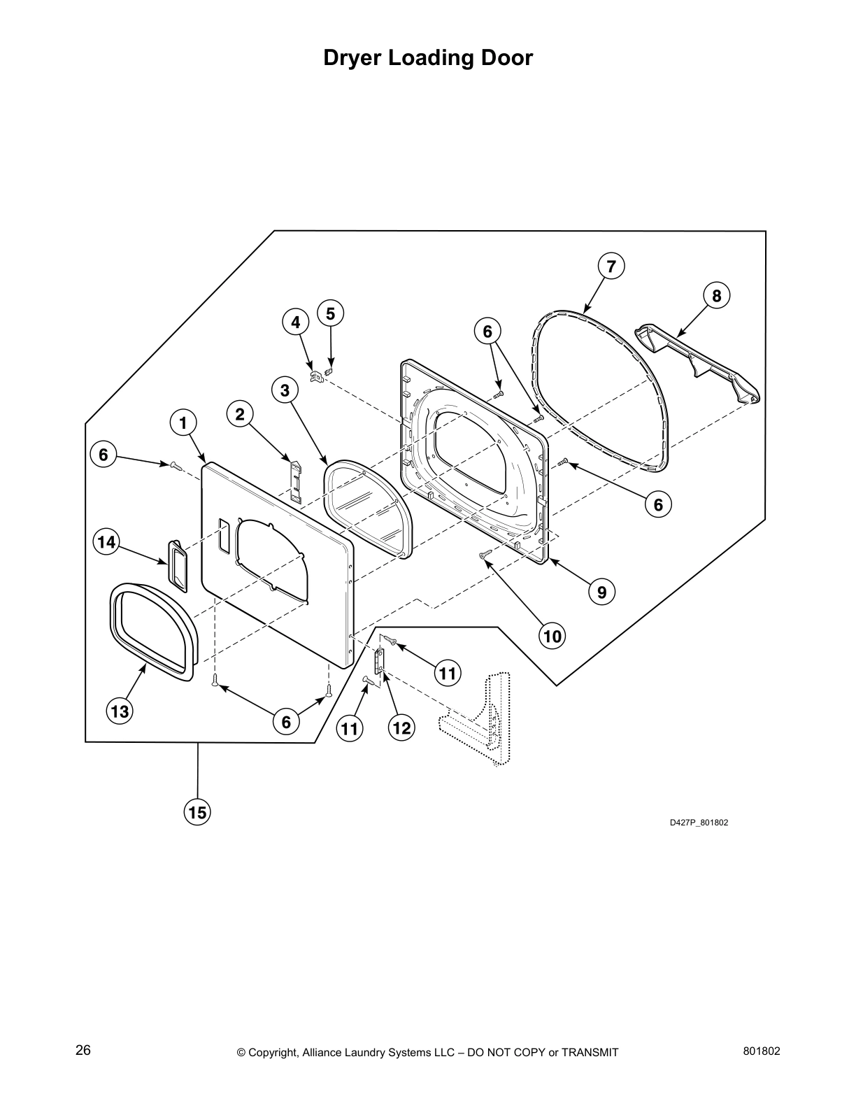 Dryer Loading Door