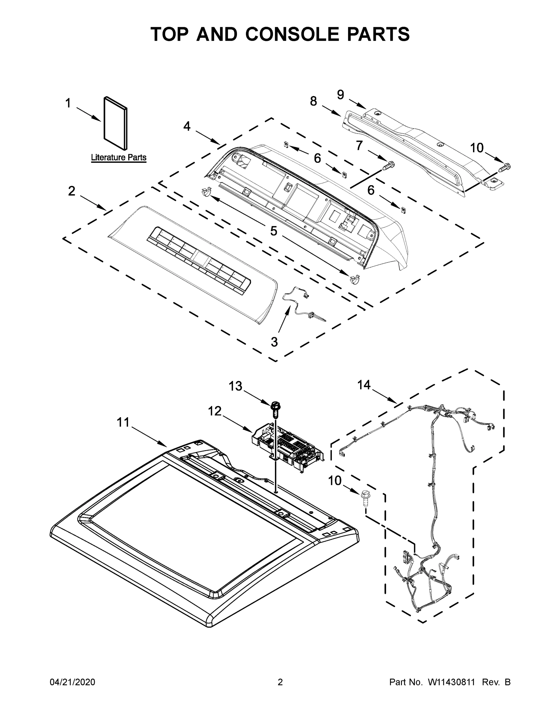 02 - TOP AND CONSOLE PARTS