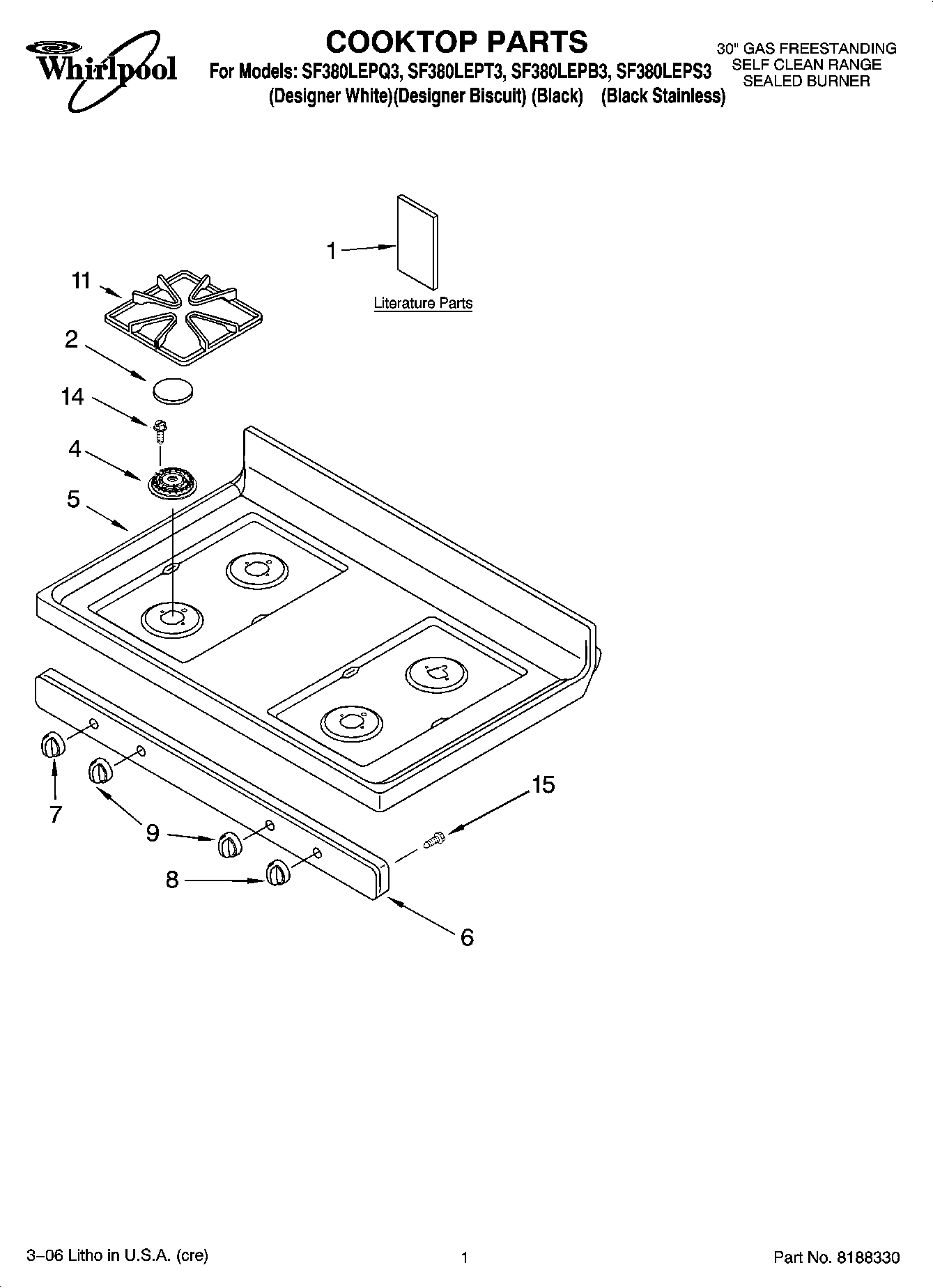 01 - COOKTOP PARTS