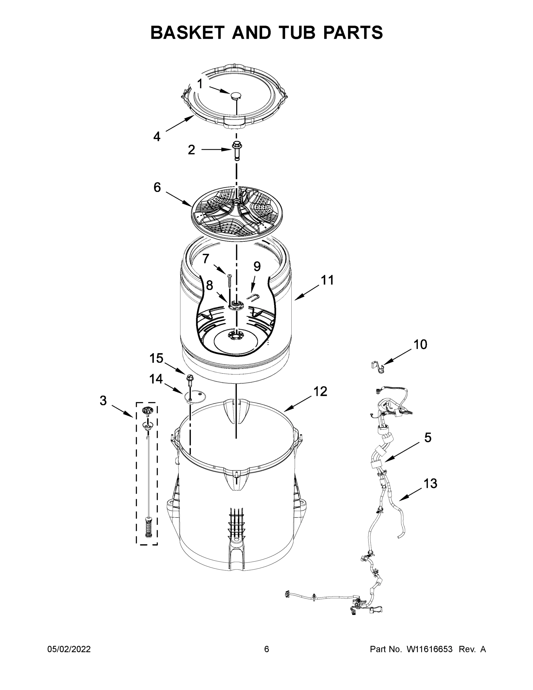 04 - BASKET AND TUB PARTS