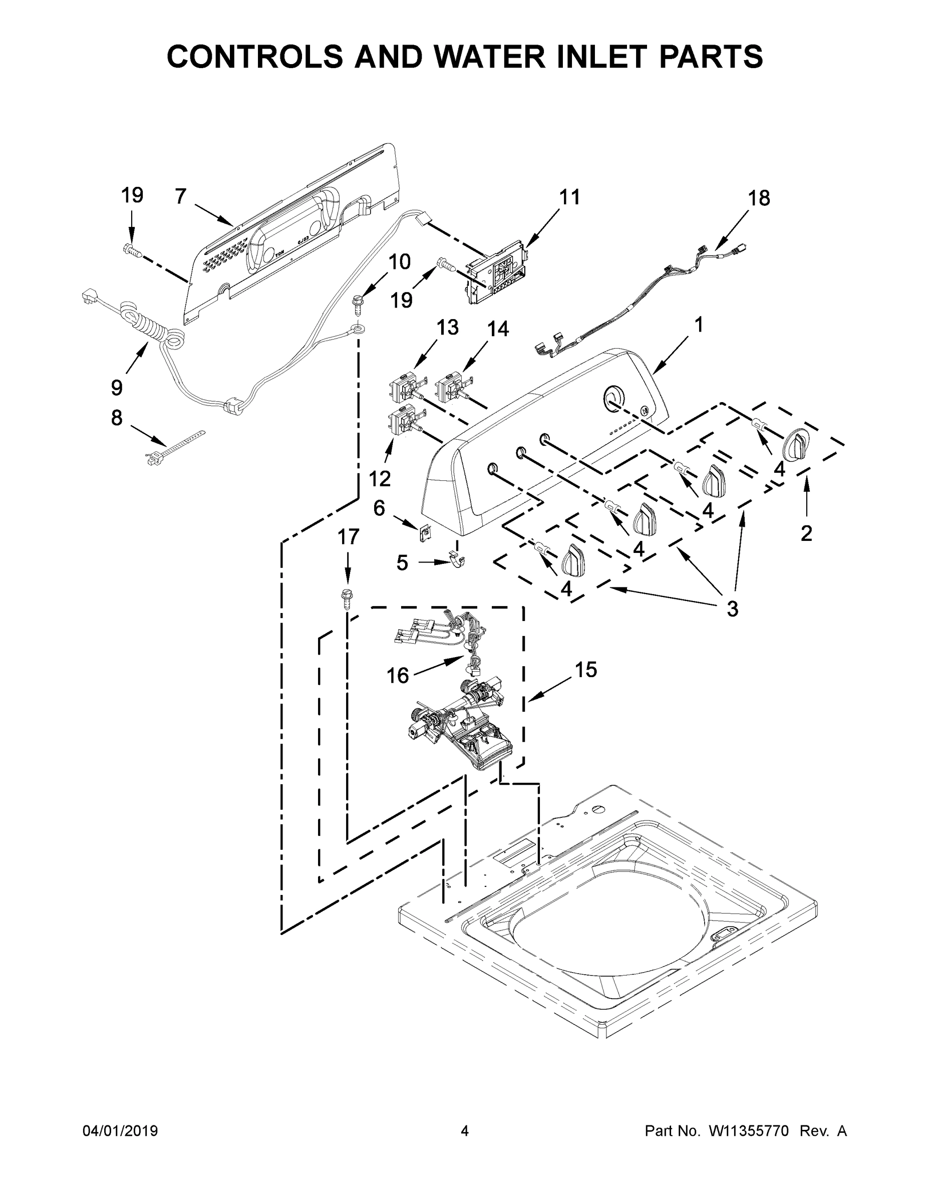 03 - CONTROLS AND WATER INLET PARTS