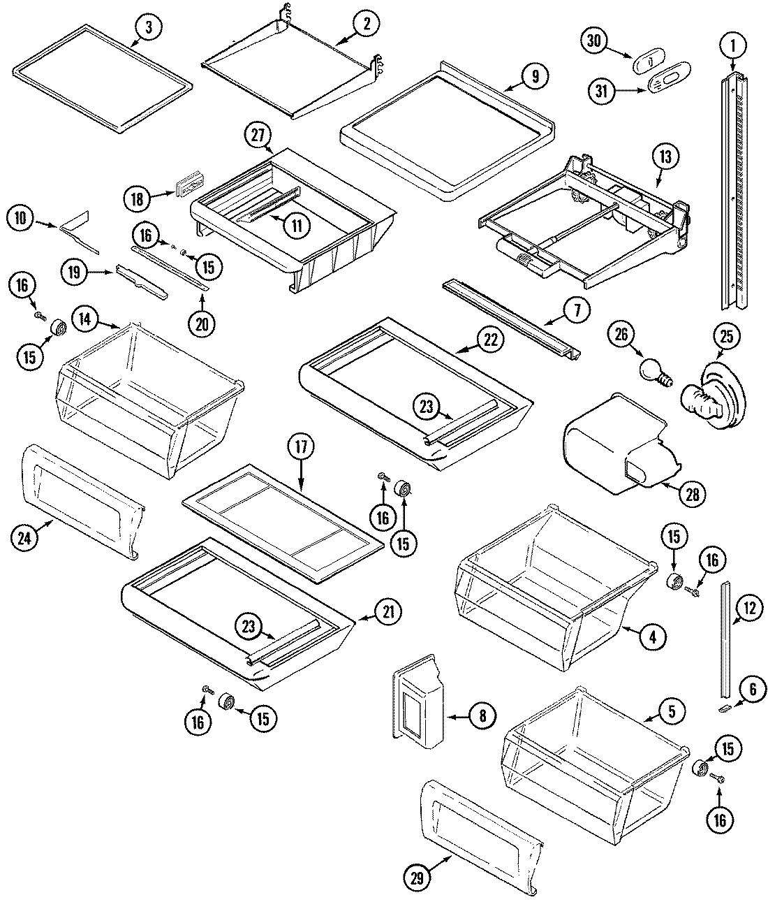 11 - SHELVES & ACCESSORIES